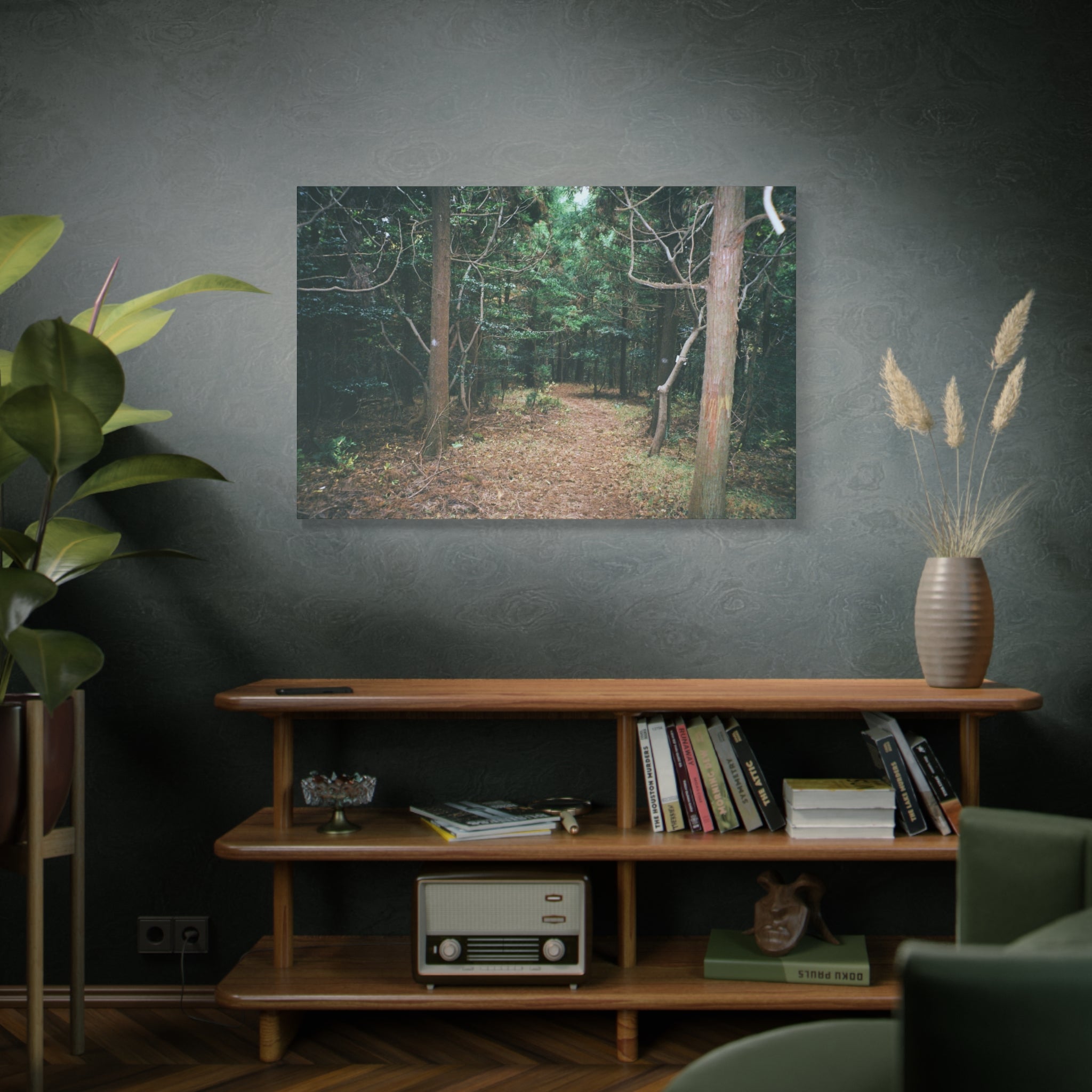 Jeju Winter Oreum Forest Canvas Print