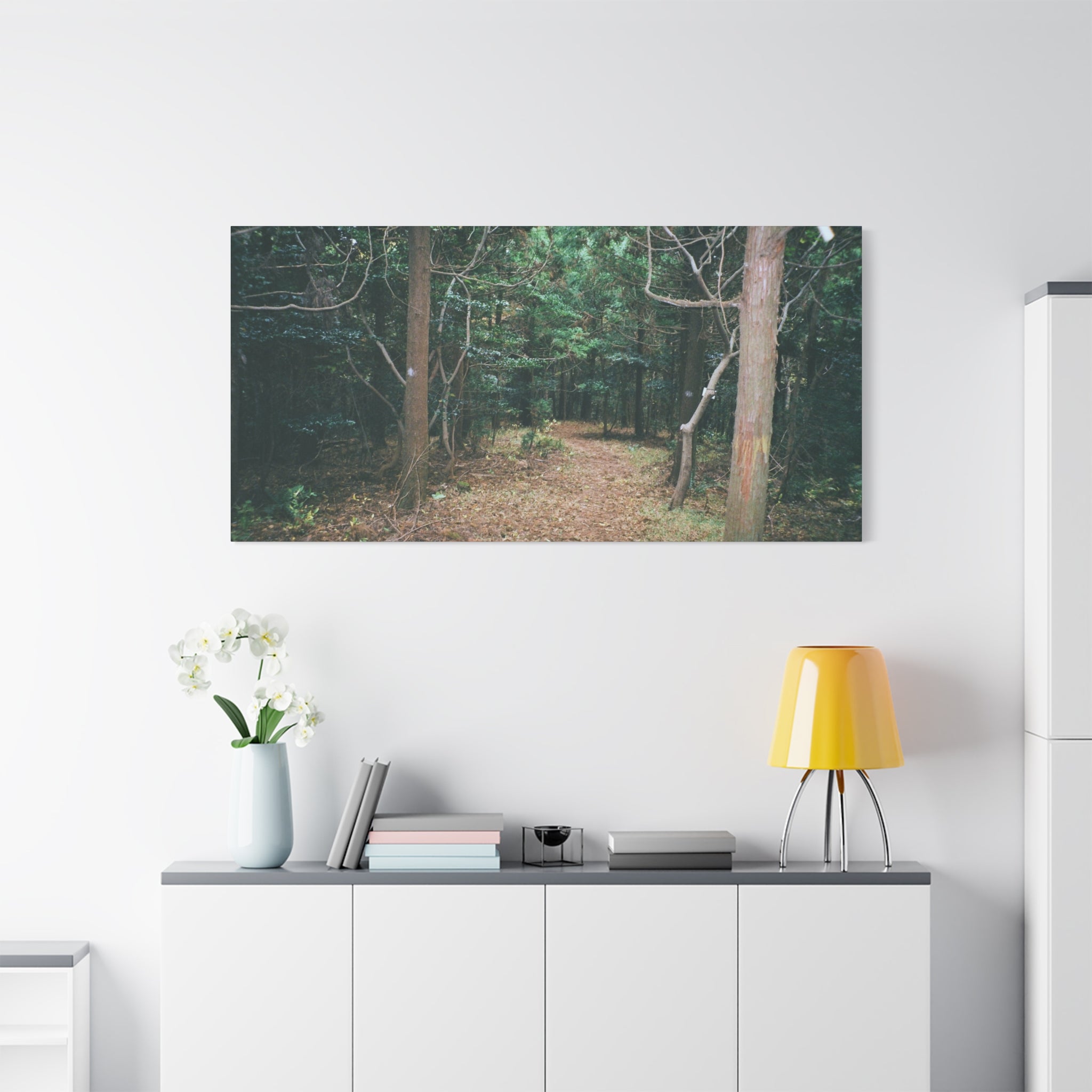 Jeju Winter Oreum Forest Canvas Print