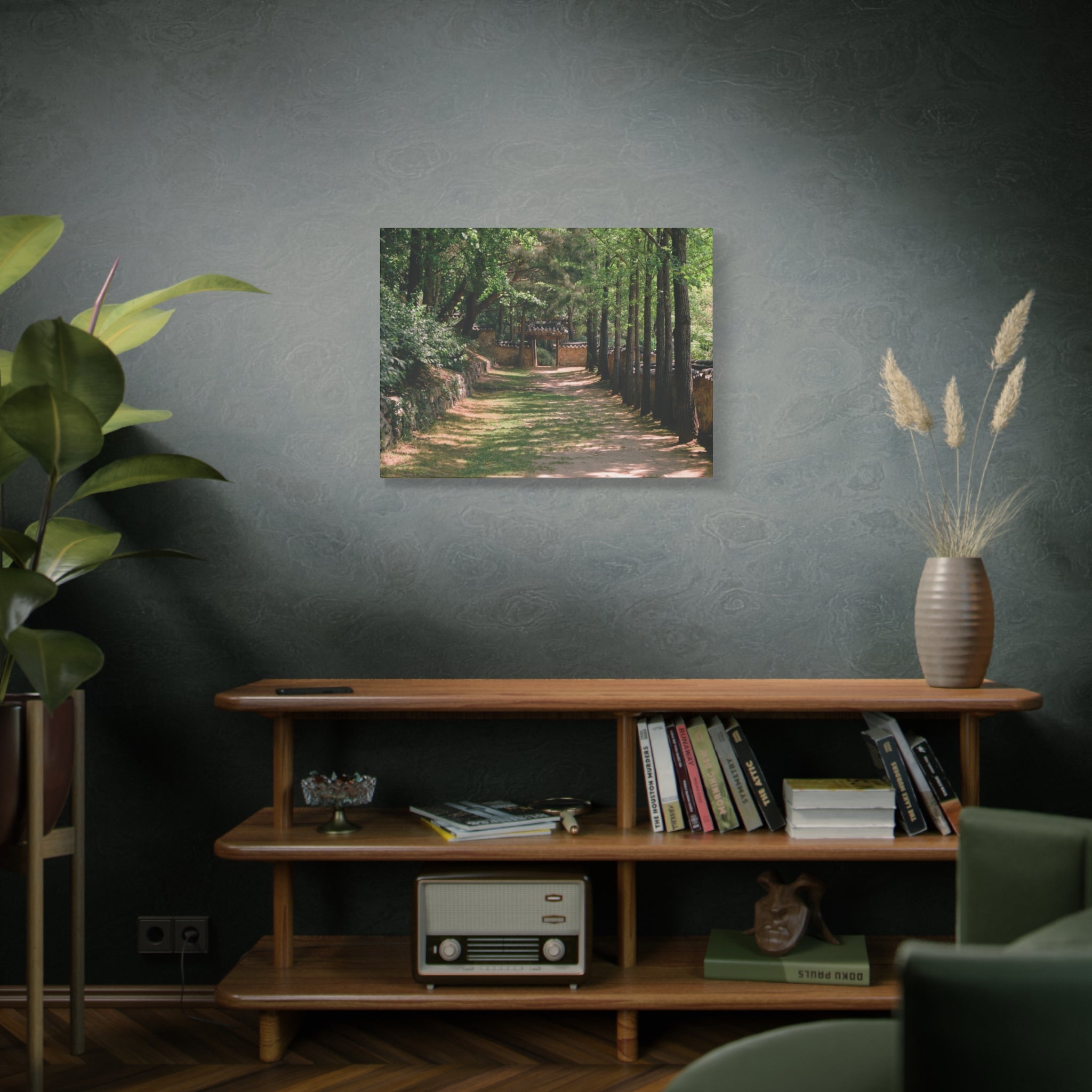 Korean Yongin Folk Village Hanok Lane Canvas Print