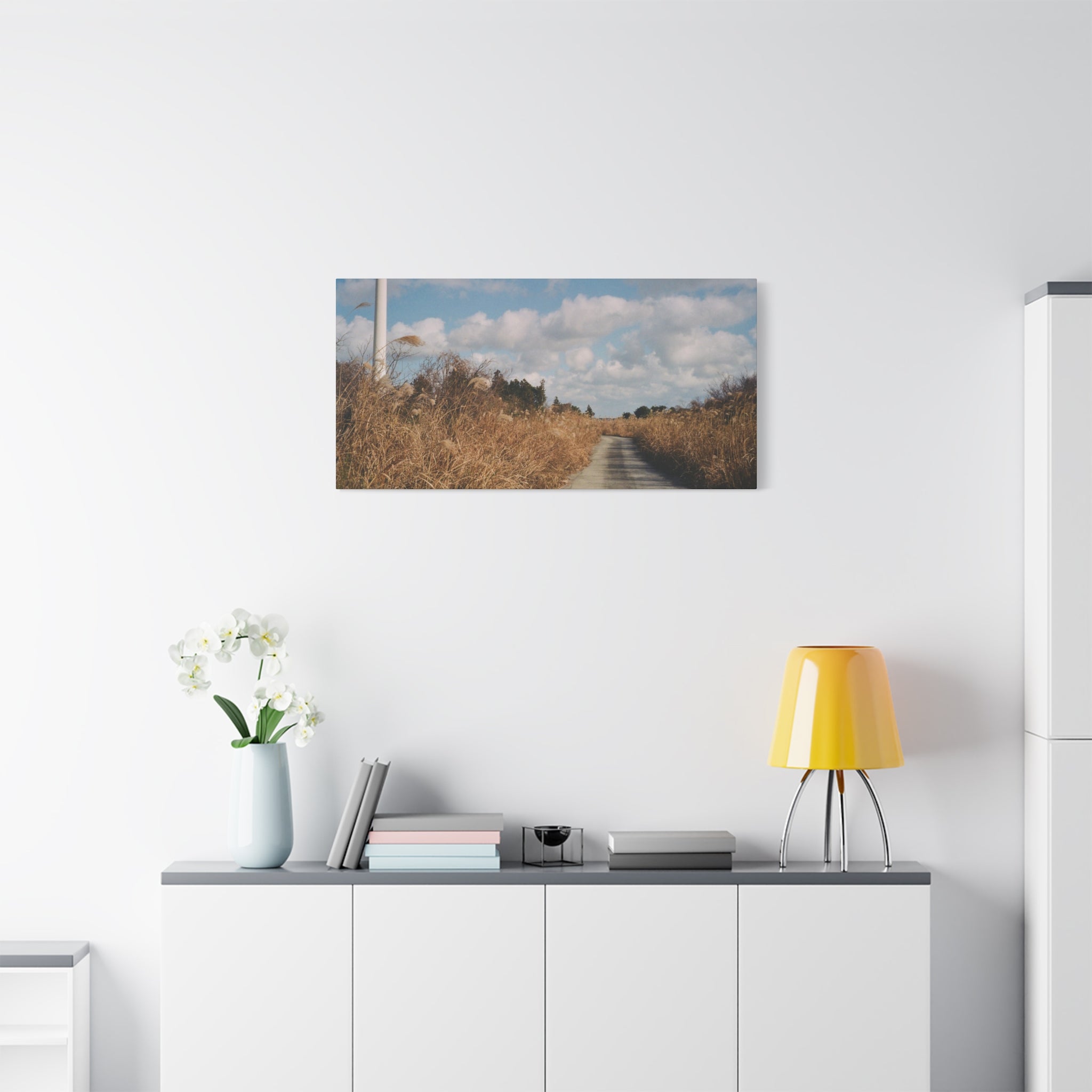 Jeju Gotjawal Winter Silver Grass Canvas Print