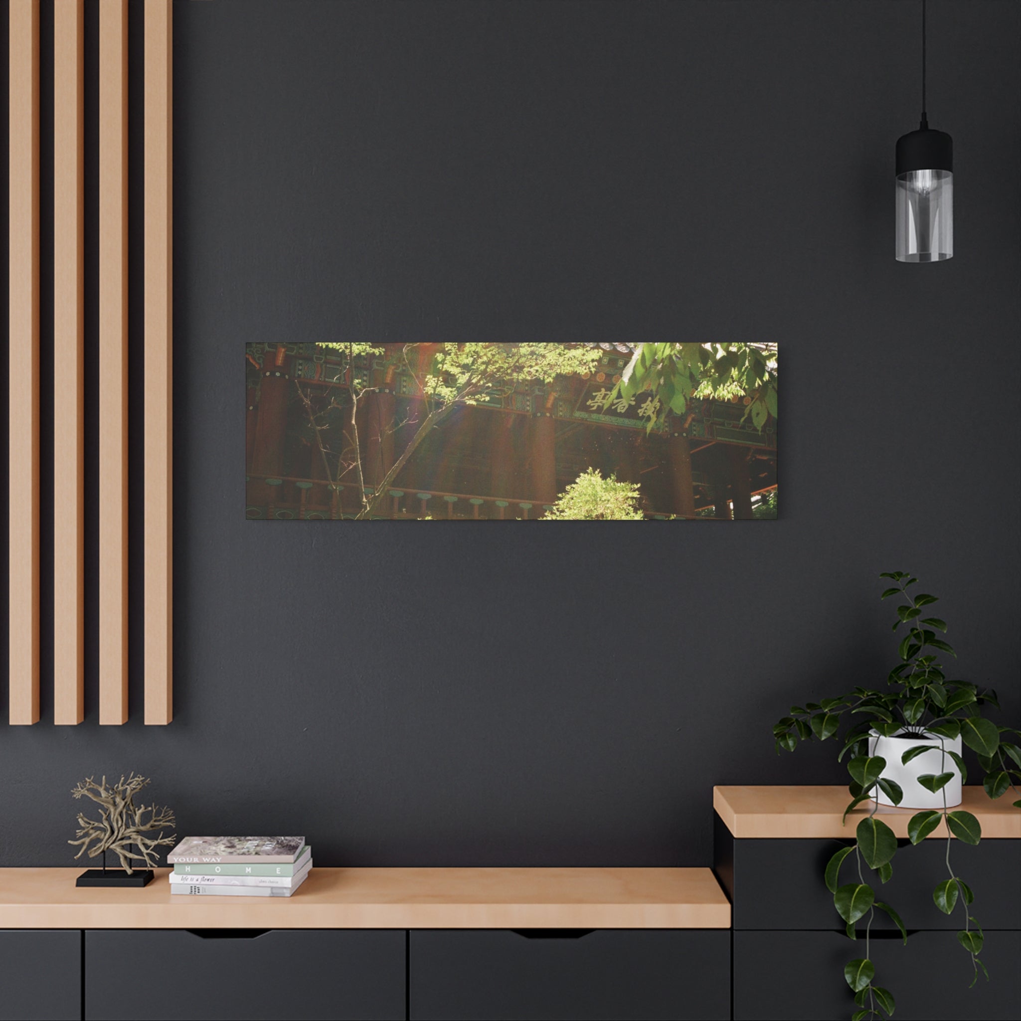 Korean Hanok Spring Sunshine Canvas Print