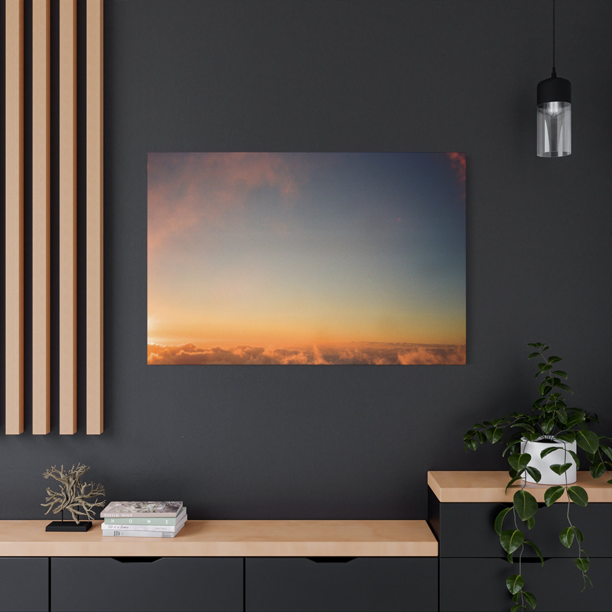 Jeju Hallasan New Year Sunrise Canvas Print