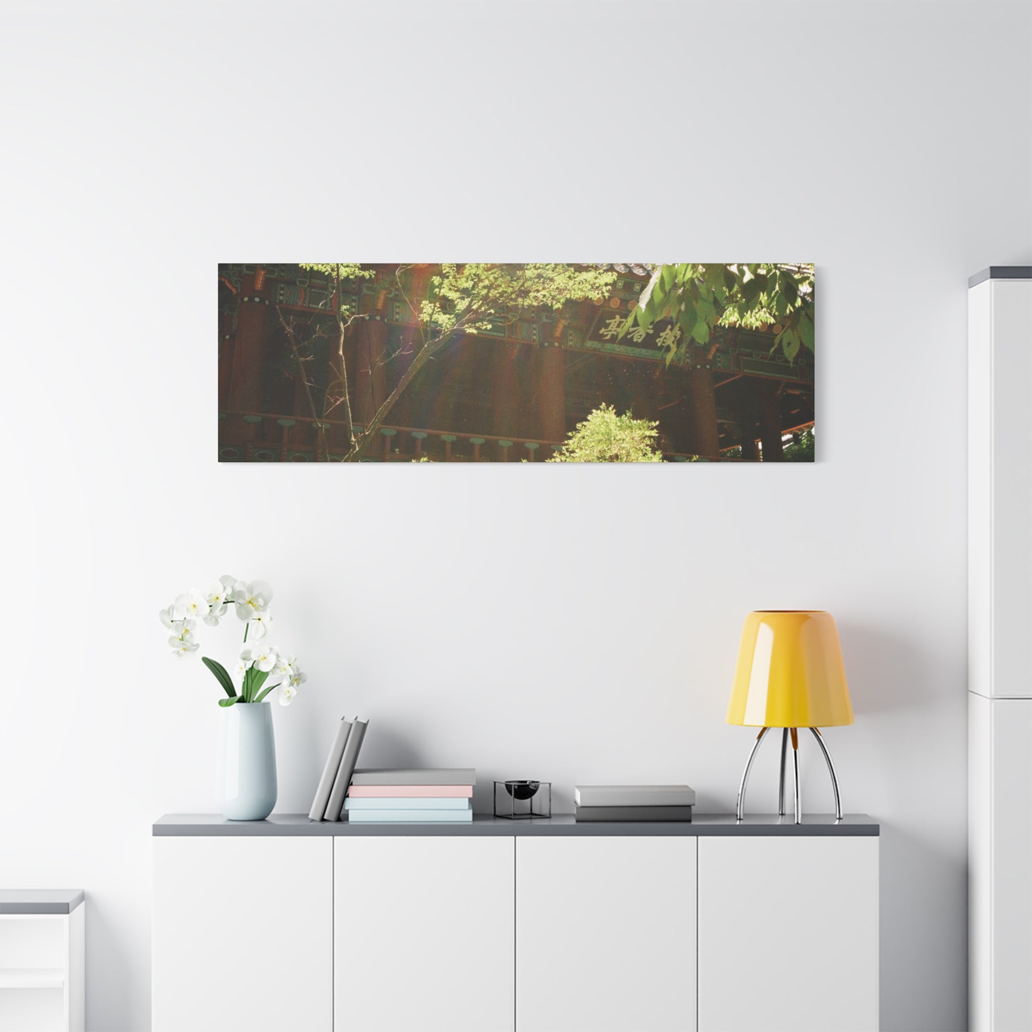Korean Hanok Spring Sunshine Canvas Print