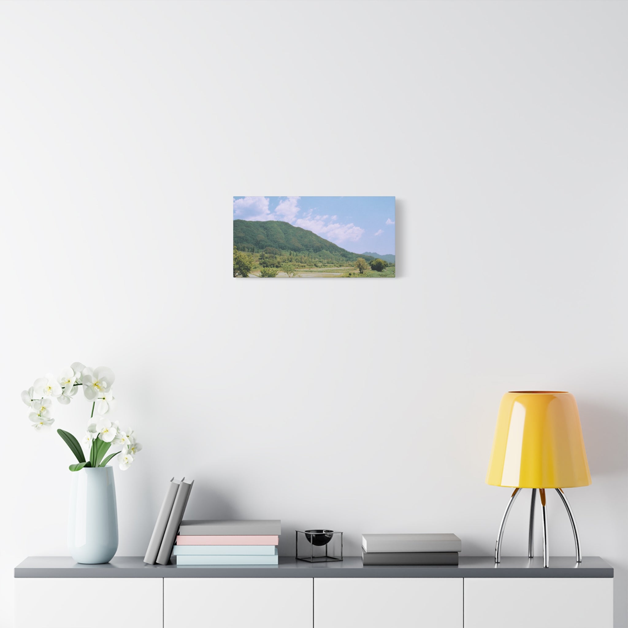 Wonju Spring Stream Pastel Landscape Canvas Print