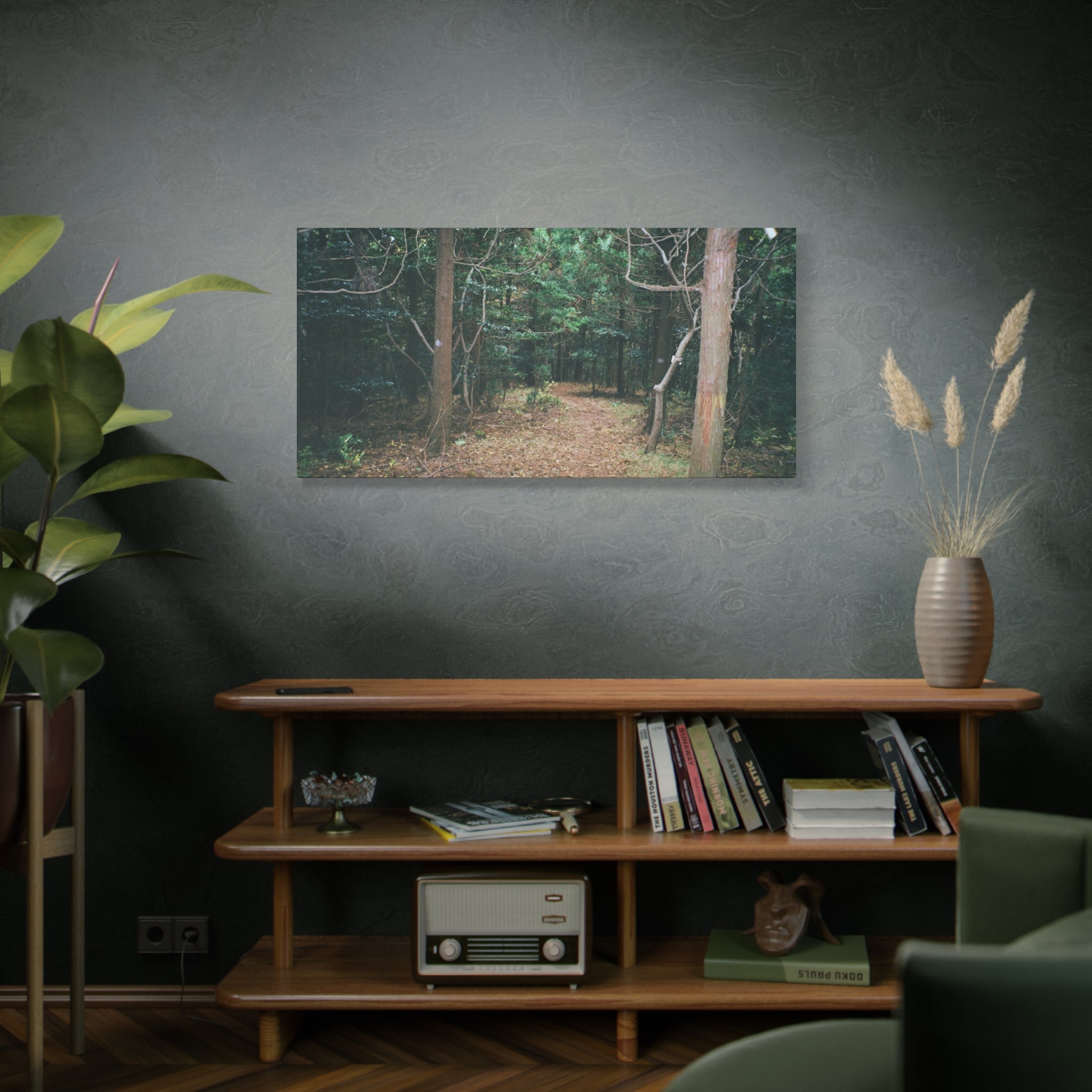 Jeju Winter Oreum Forest Canvas Print