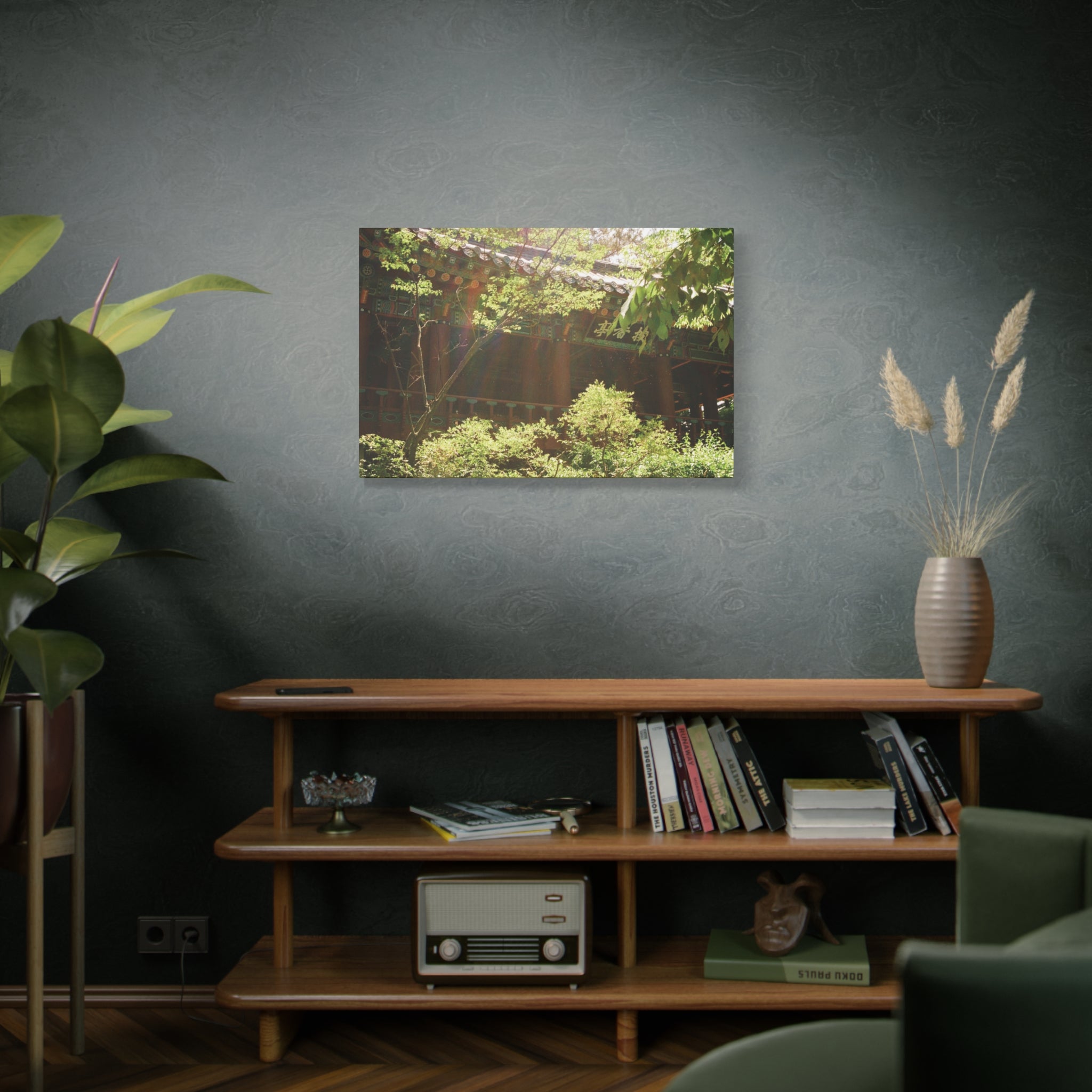 Korean Hanok Spring Sunshine Canvas Print