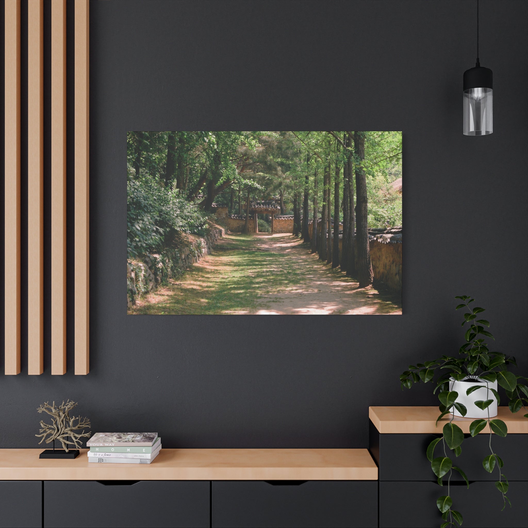 Korean Yongin Folk Village Hanok Lane Canvas Print