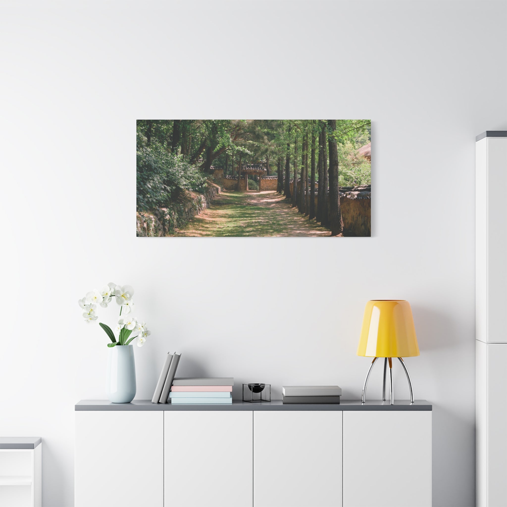 Korean Yongin Folk Village Hanok Lane Canvas Print