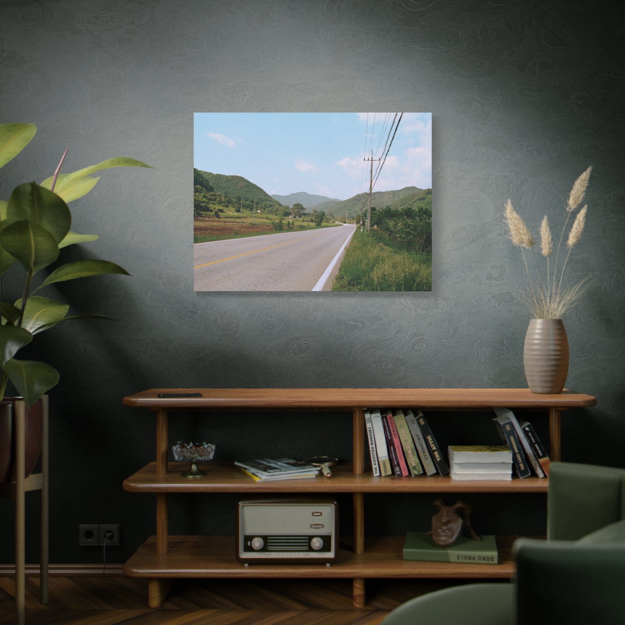 Summer Korean Wonju Country Road Canvas Print