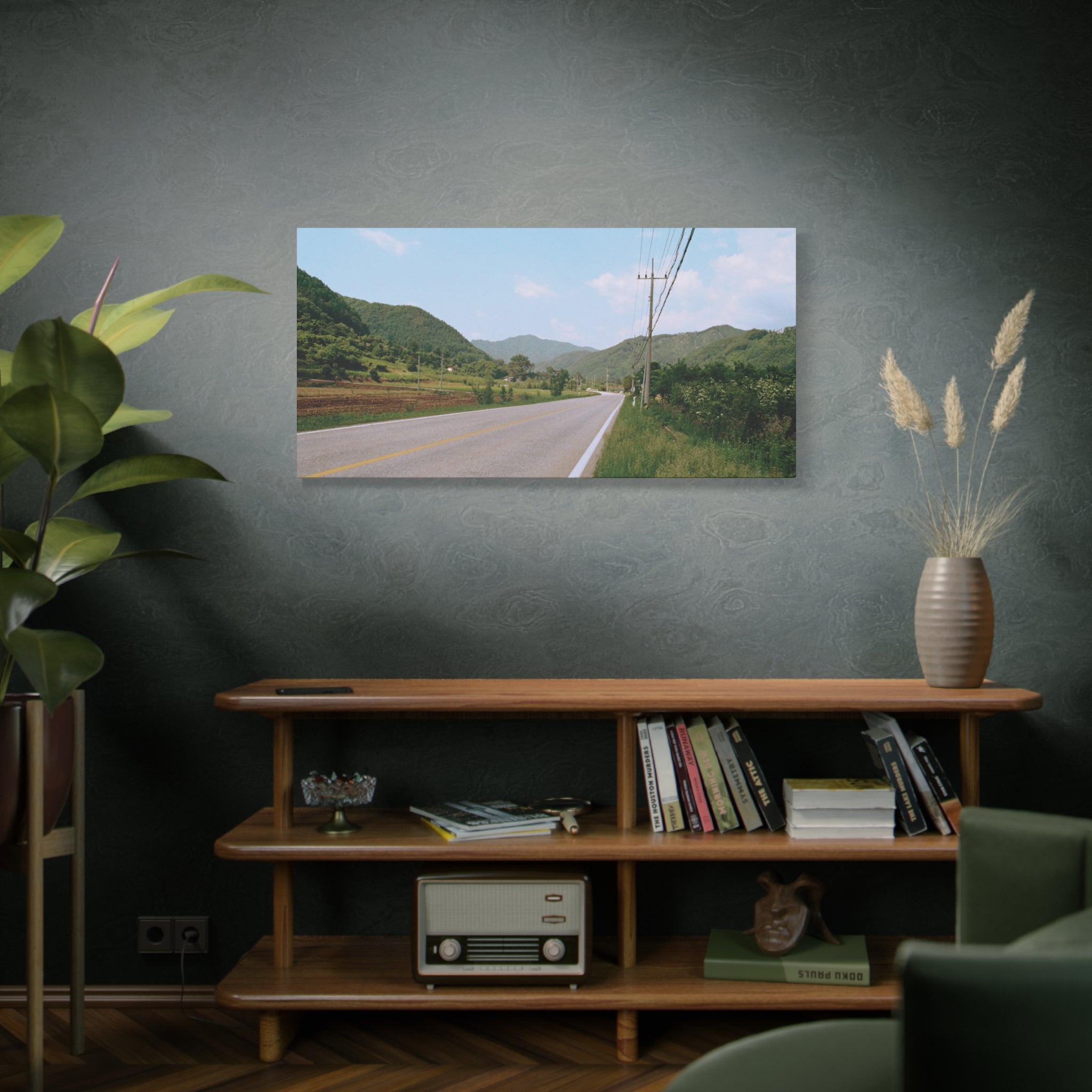 Summer Korean Wonju Country Road Canvas Print
