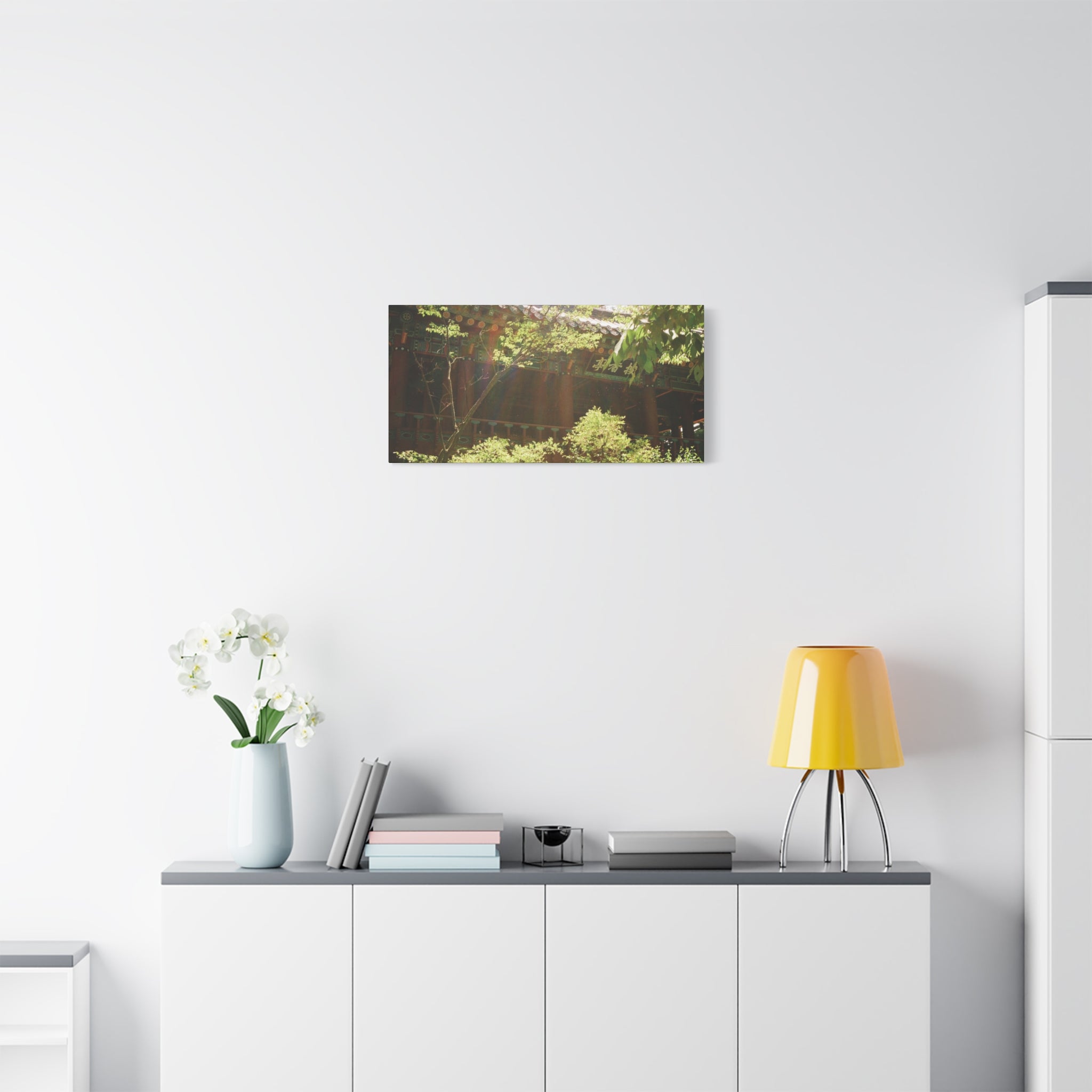 Korean Hanok Spring Sunshine Canvas Print