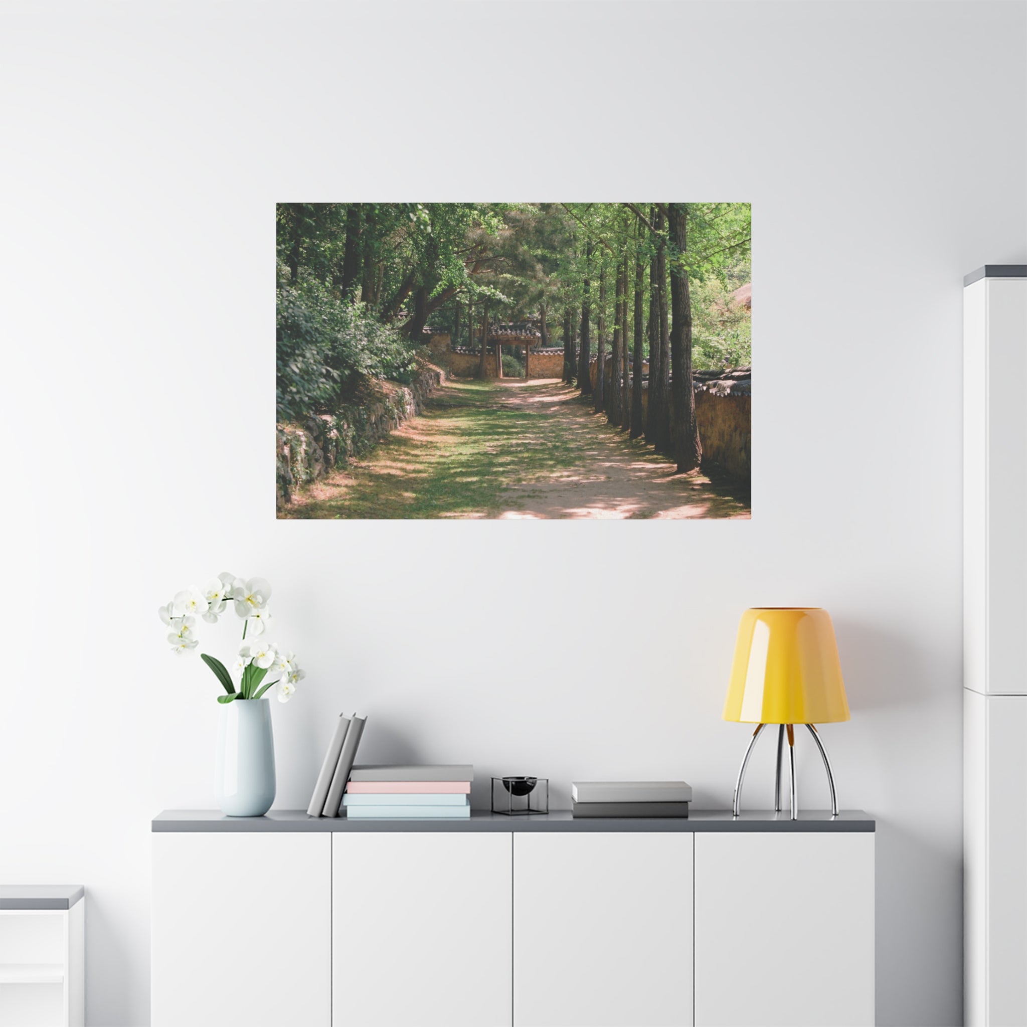 Korean Yongin Folk Village Hanok Lane Canvas Print