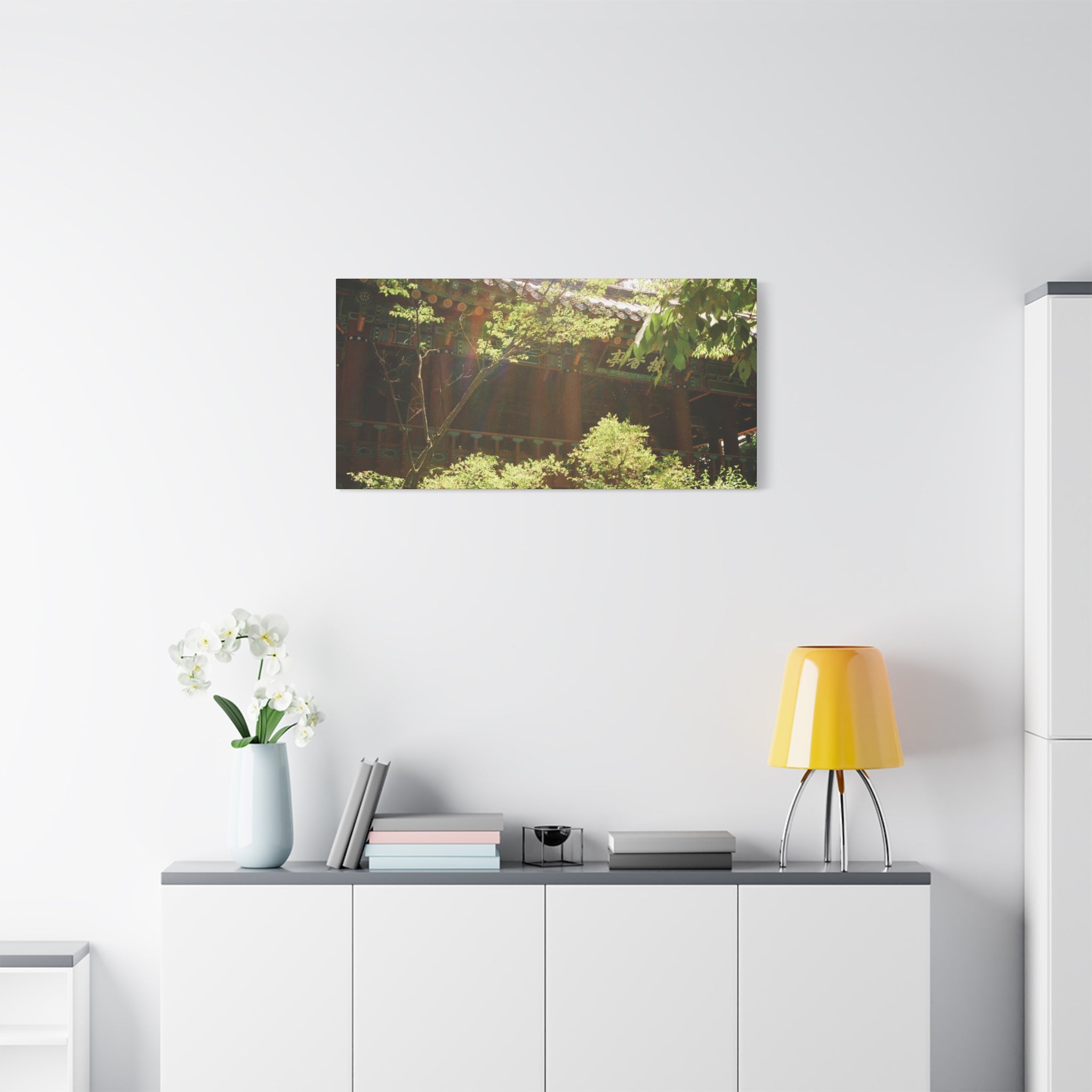 Korean Hanok Spring Sunshine Canvas Print