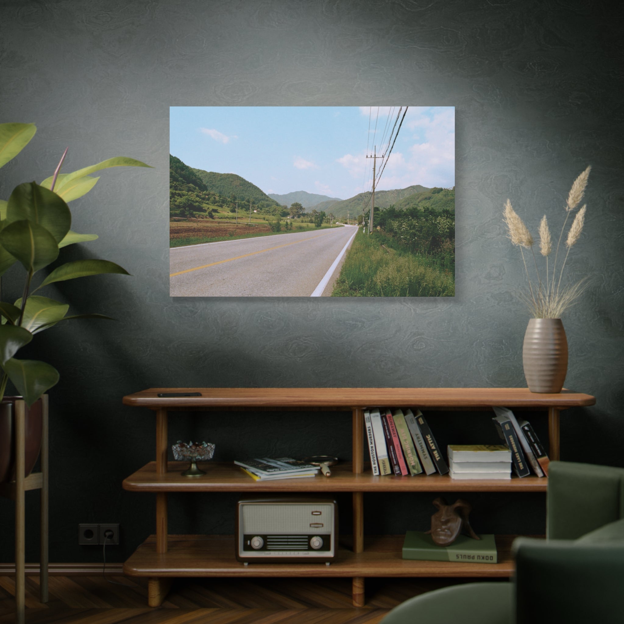 Summer Korean Wonju Country Road Canvas Print