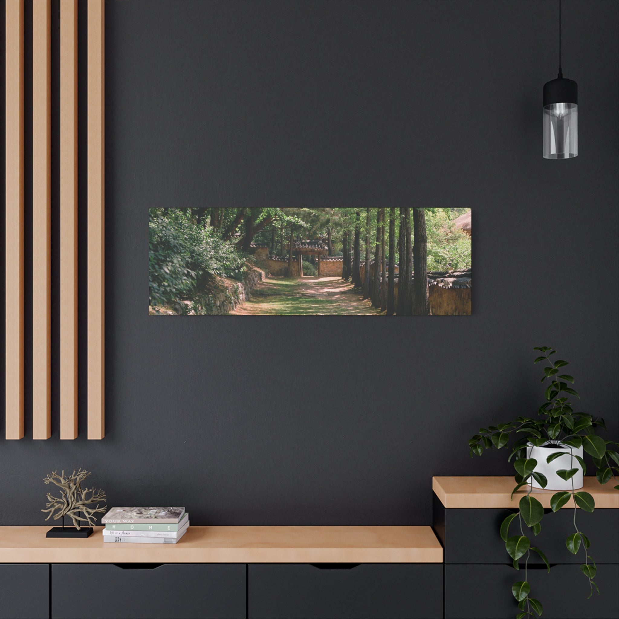 Korean Yongin Folk Village Hanok Lane Canvas Print