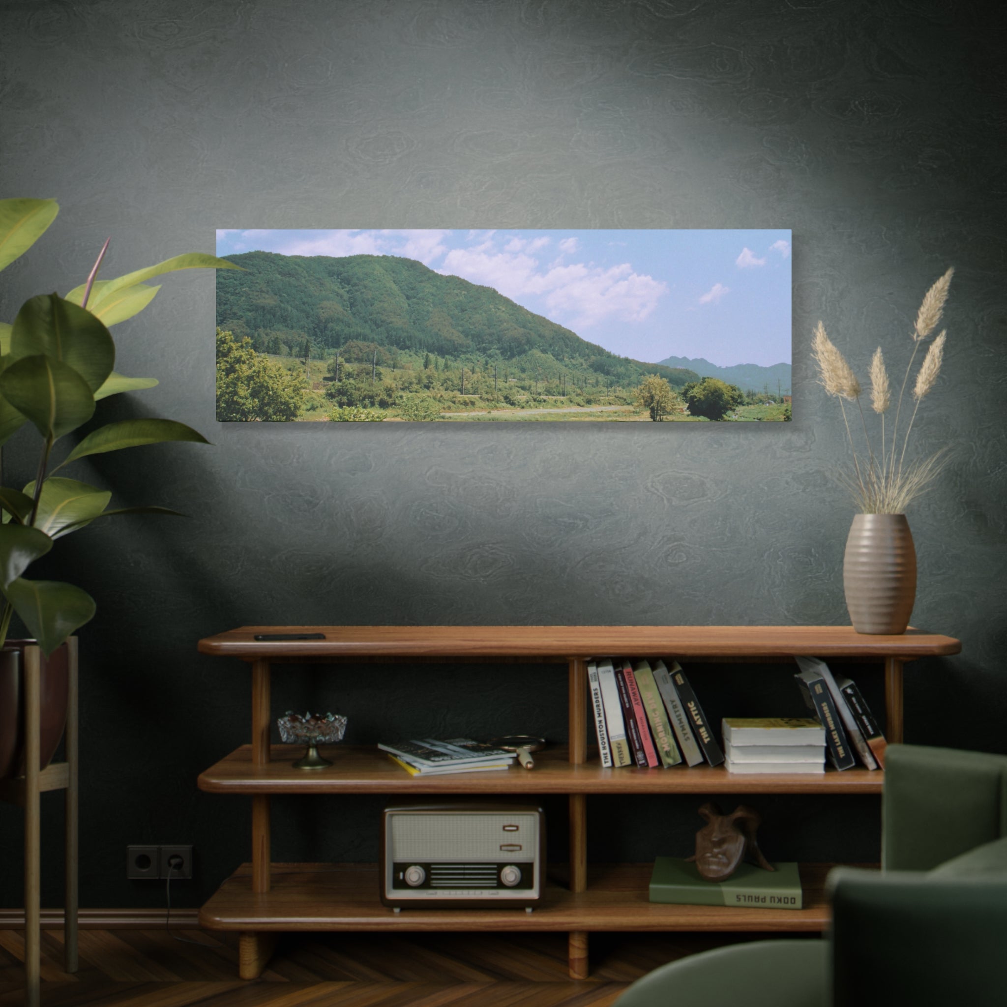 Wonju Spring Stream Pastel Landscape Canvas Print