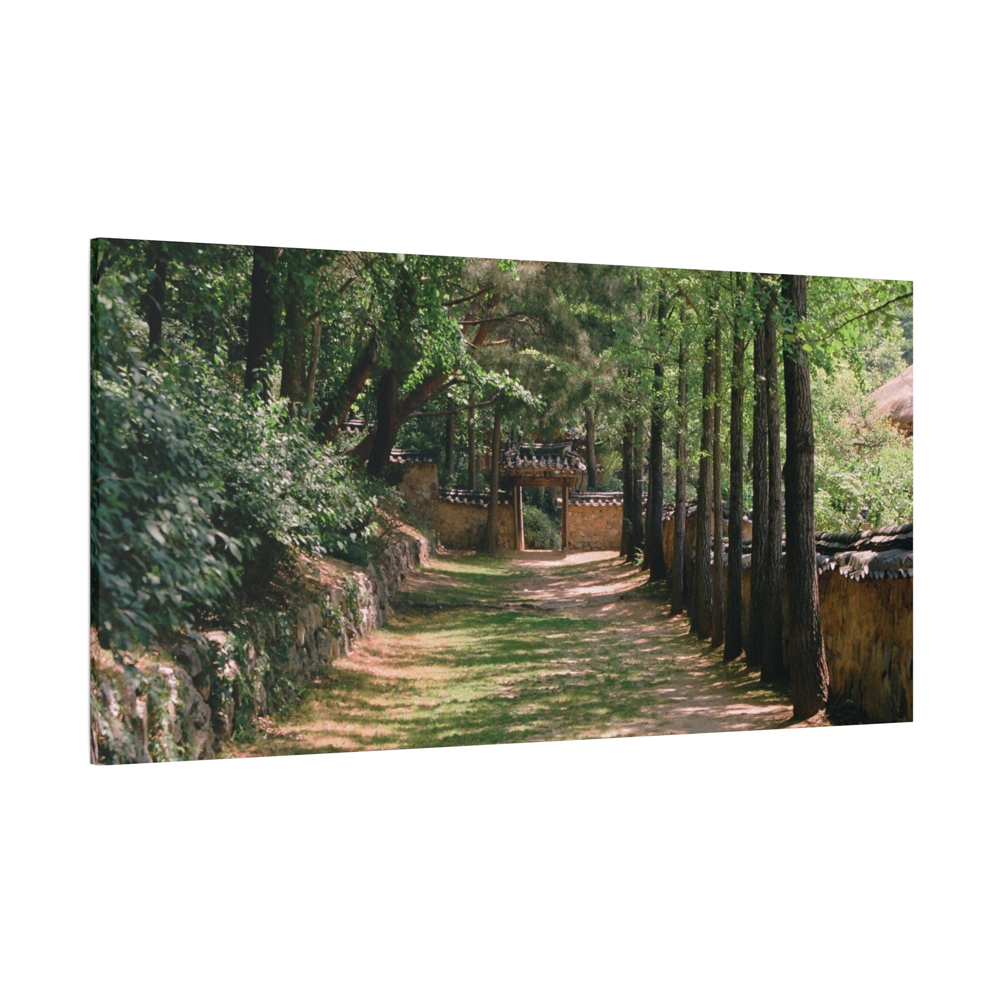 Korean Yongin Folk Village Hanok Lane Canvas Print