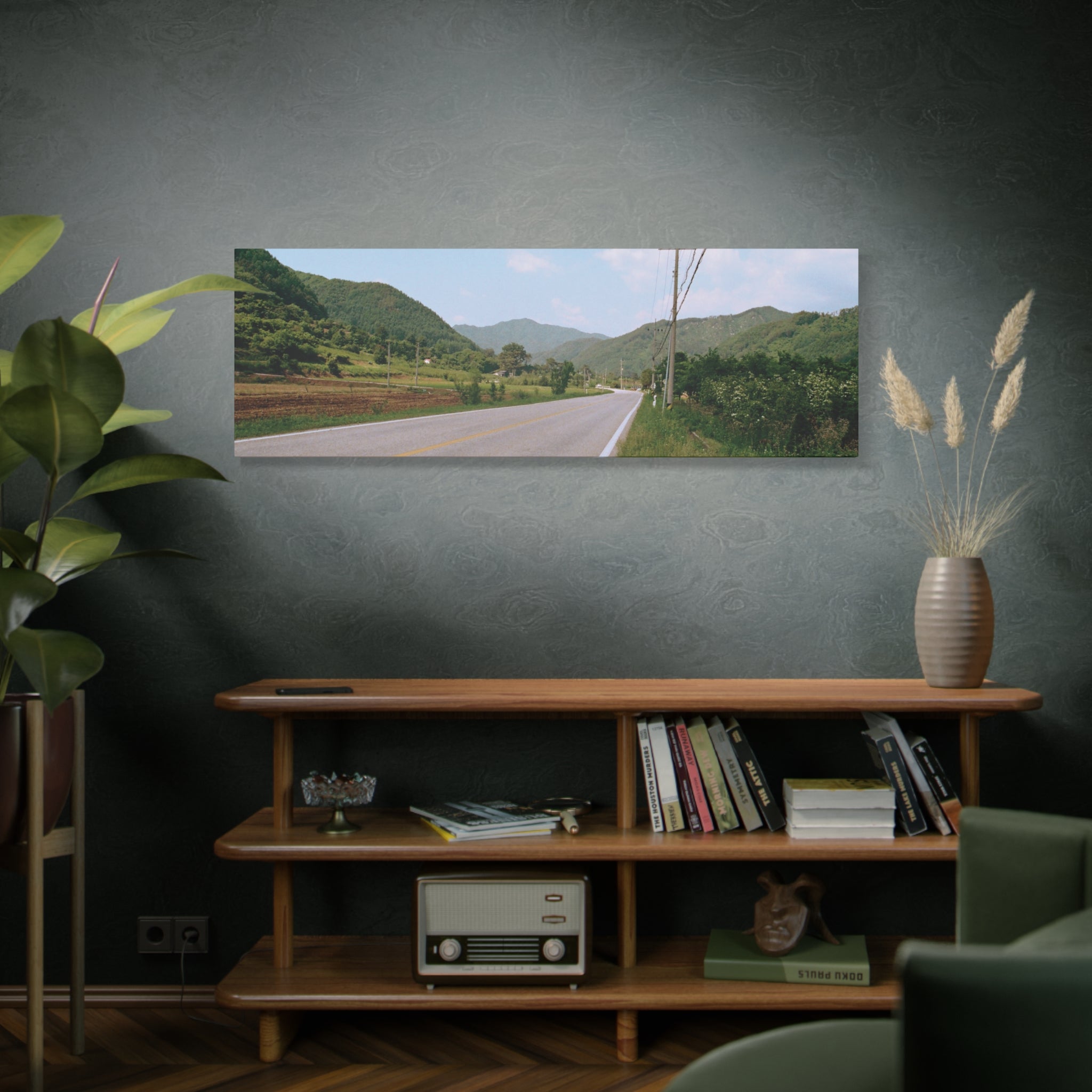 Summer Korean Wonju Country Road Canvas Print