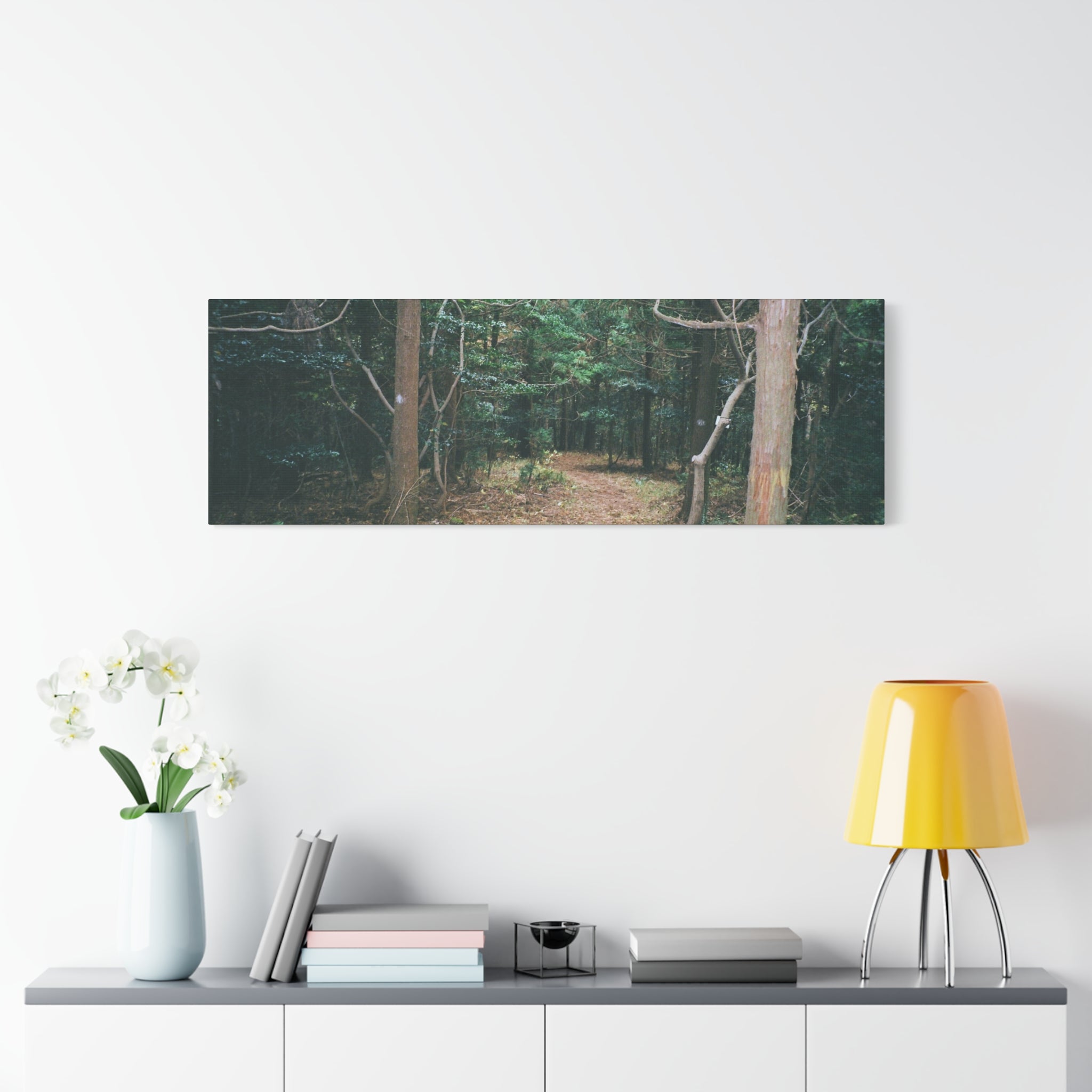 Jeju Winter Oreum Forest Canvas Print