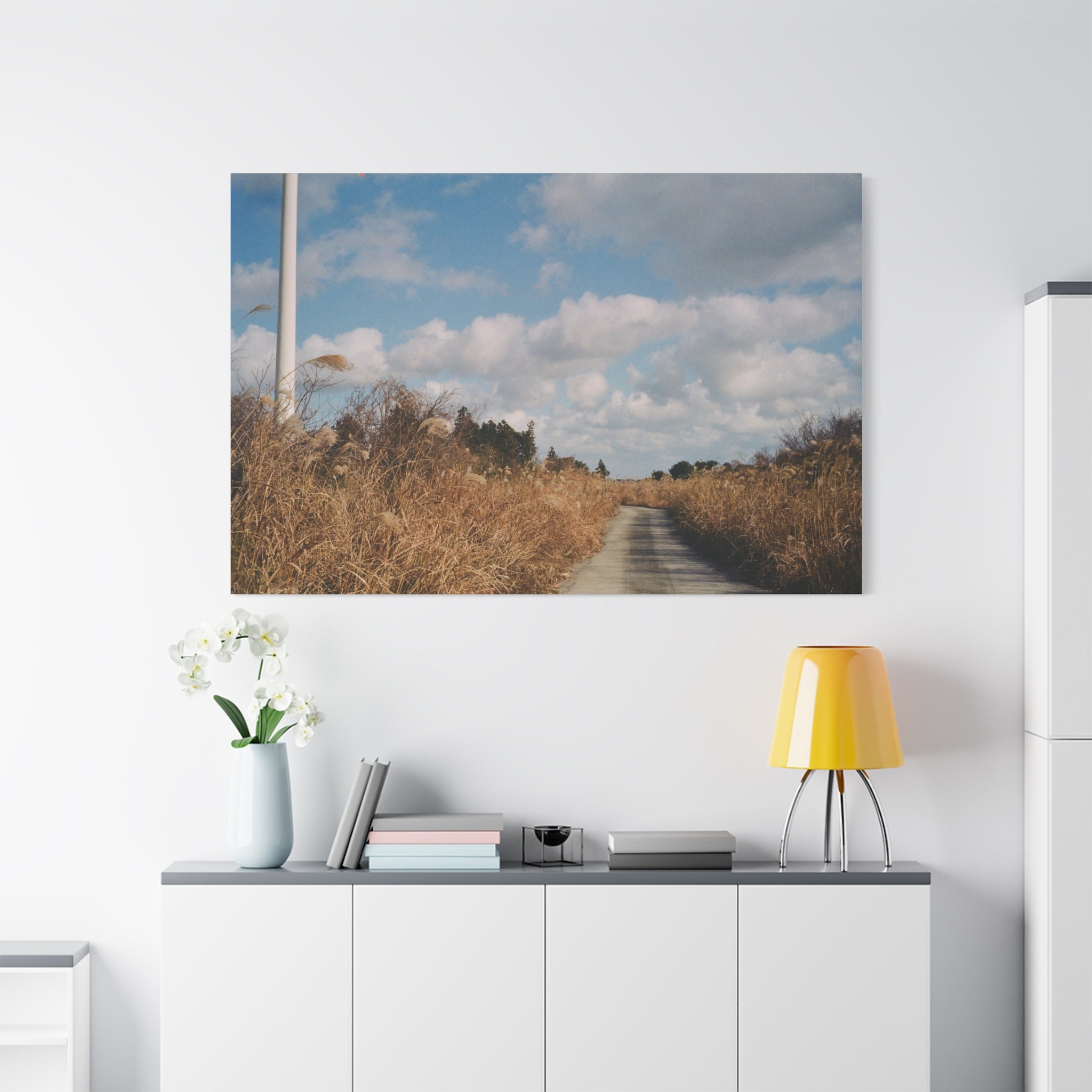 Jeju Gotjawal Winter Silver Grass Canvas Print