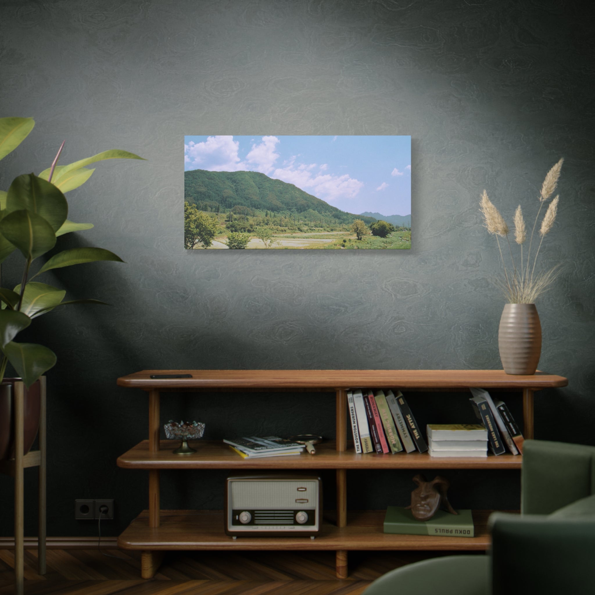 Wonju Spring Stream Pastel Landscape Canvas Print