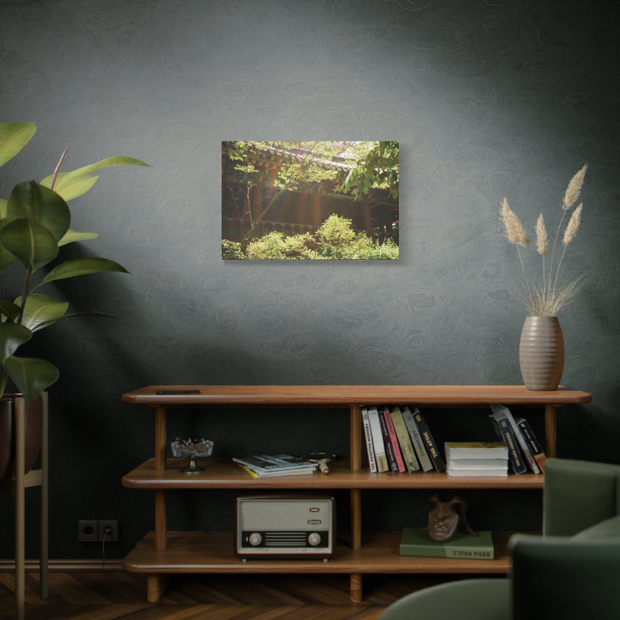 Korean Hanok Spring Sunshine Canvas Print