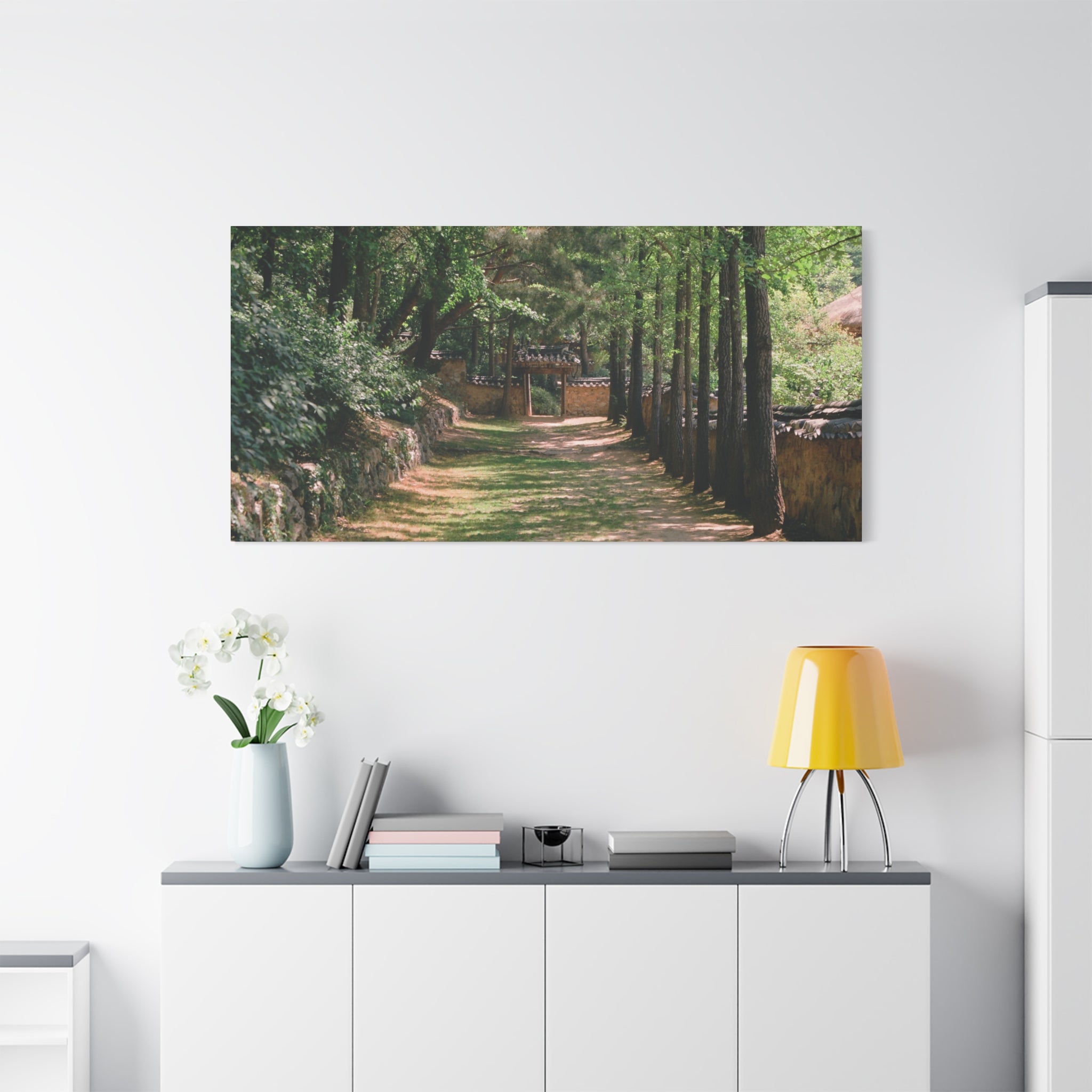Korean Yongin Folk Village Hanok Lane Canvas Print