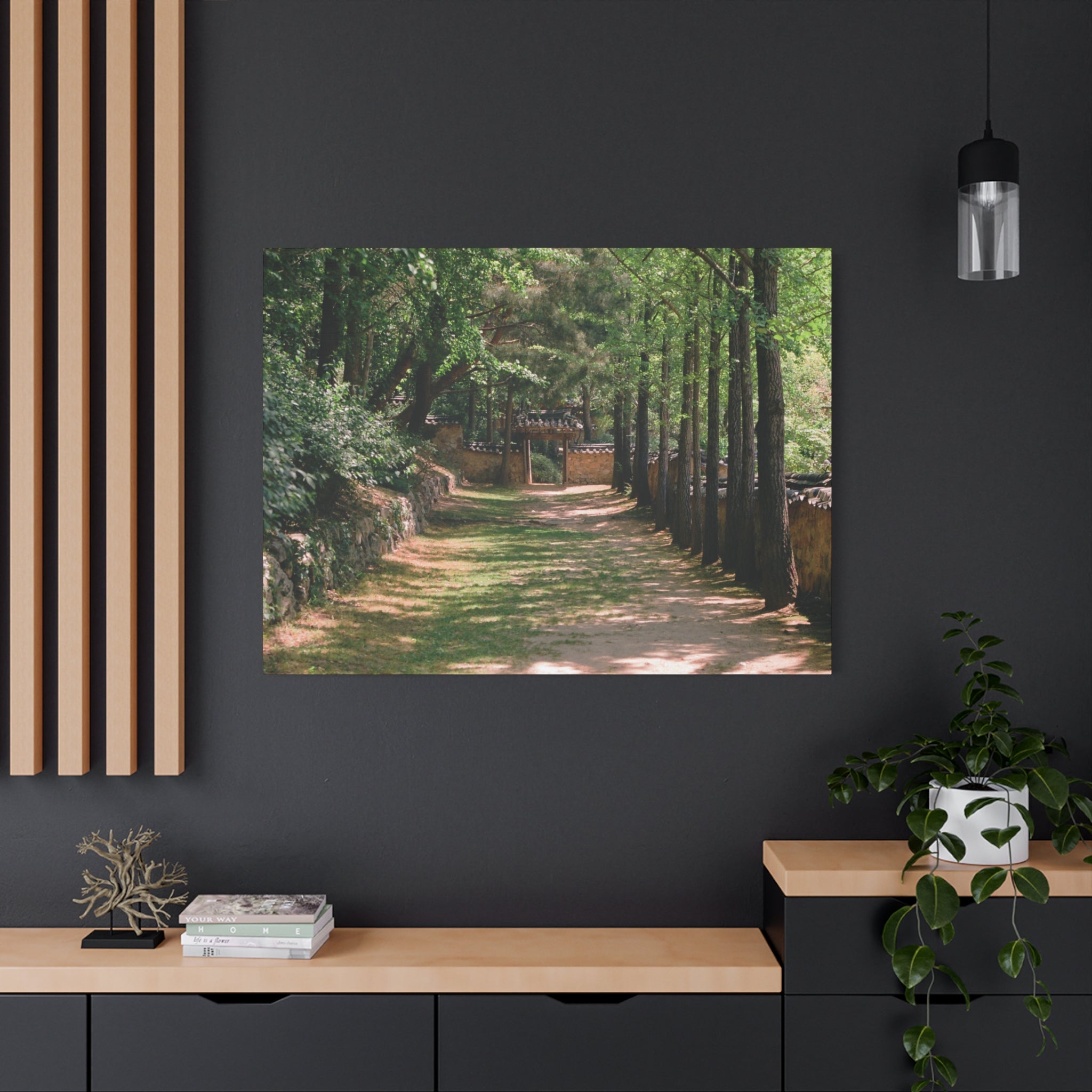 Korean Yongin Folk Village Hanok Lane Canvas Print