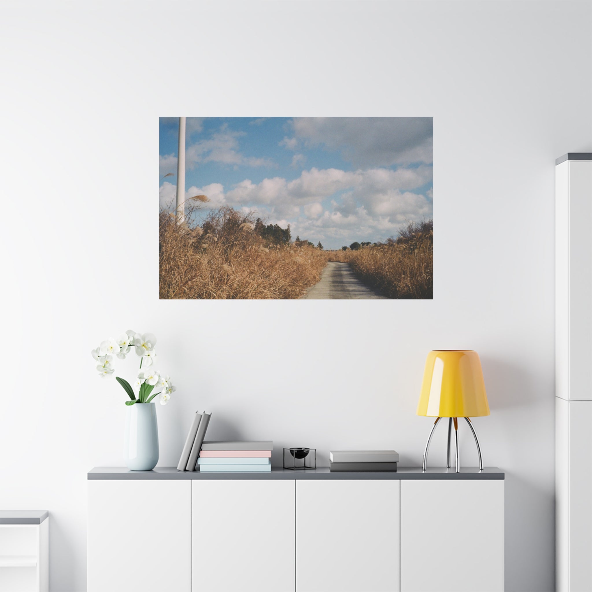 Jeju Gotjawal Winter Silver Grass Canvas Print