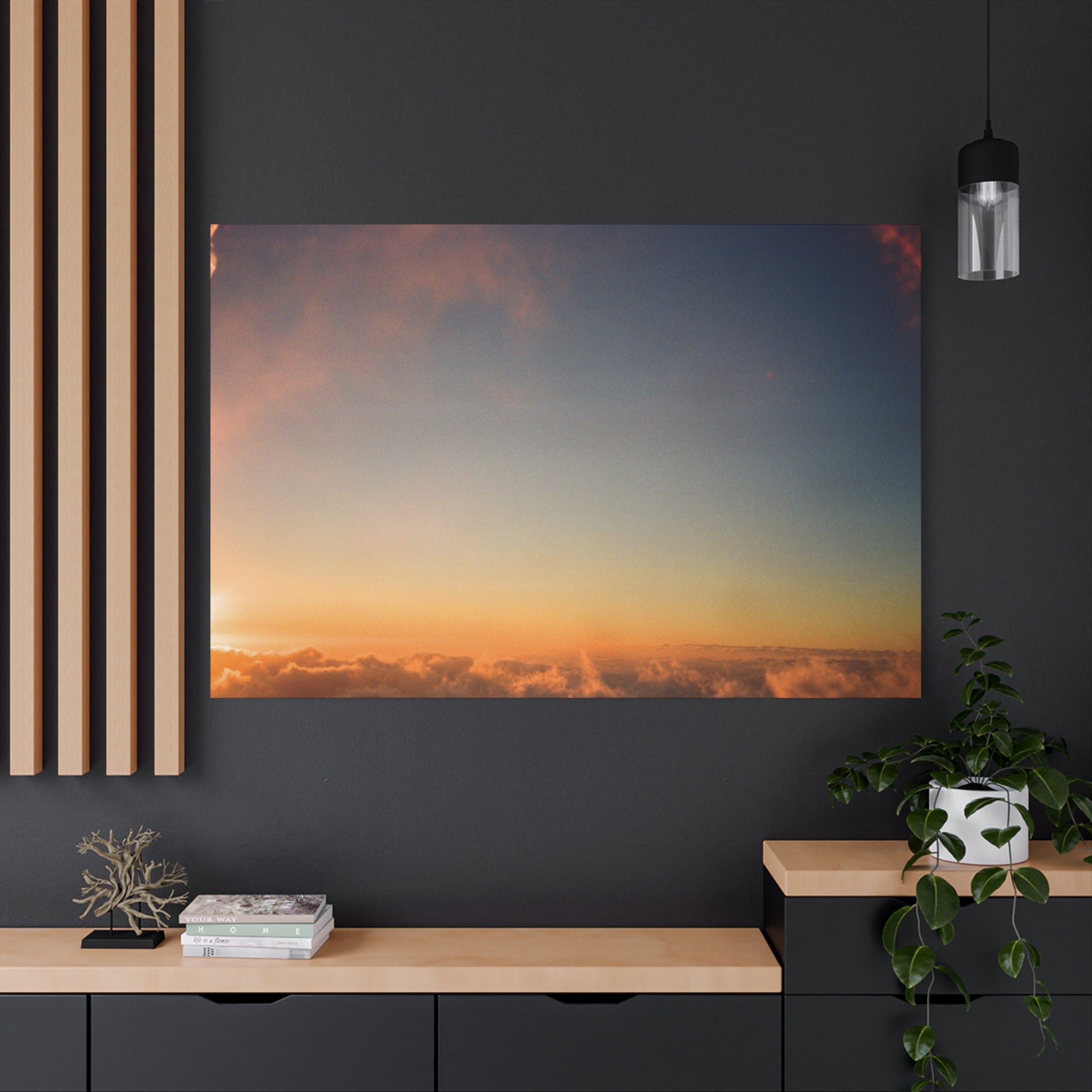 Jeju Hallasan New Year Sunrise Canvas Print