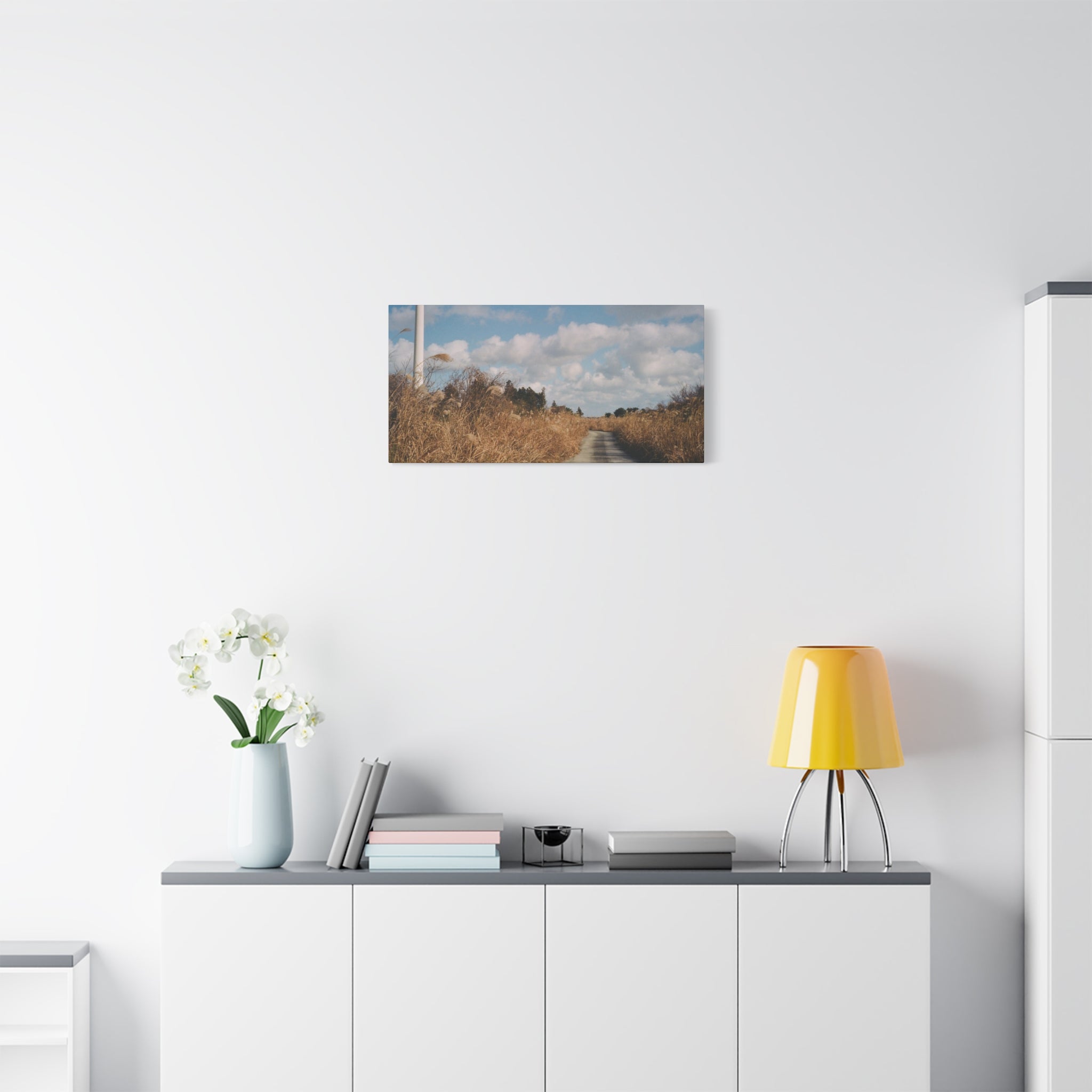 Jeju Gotjawal Winter Silver Grass Canvas Print