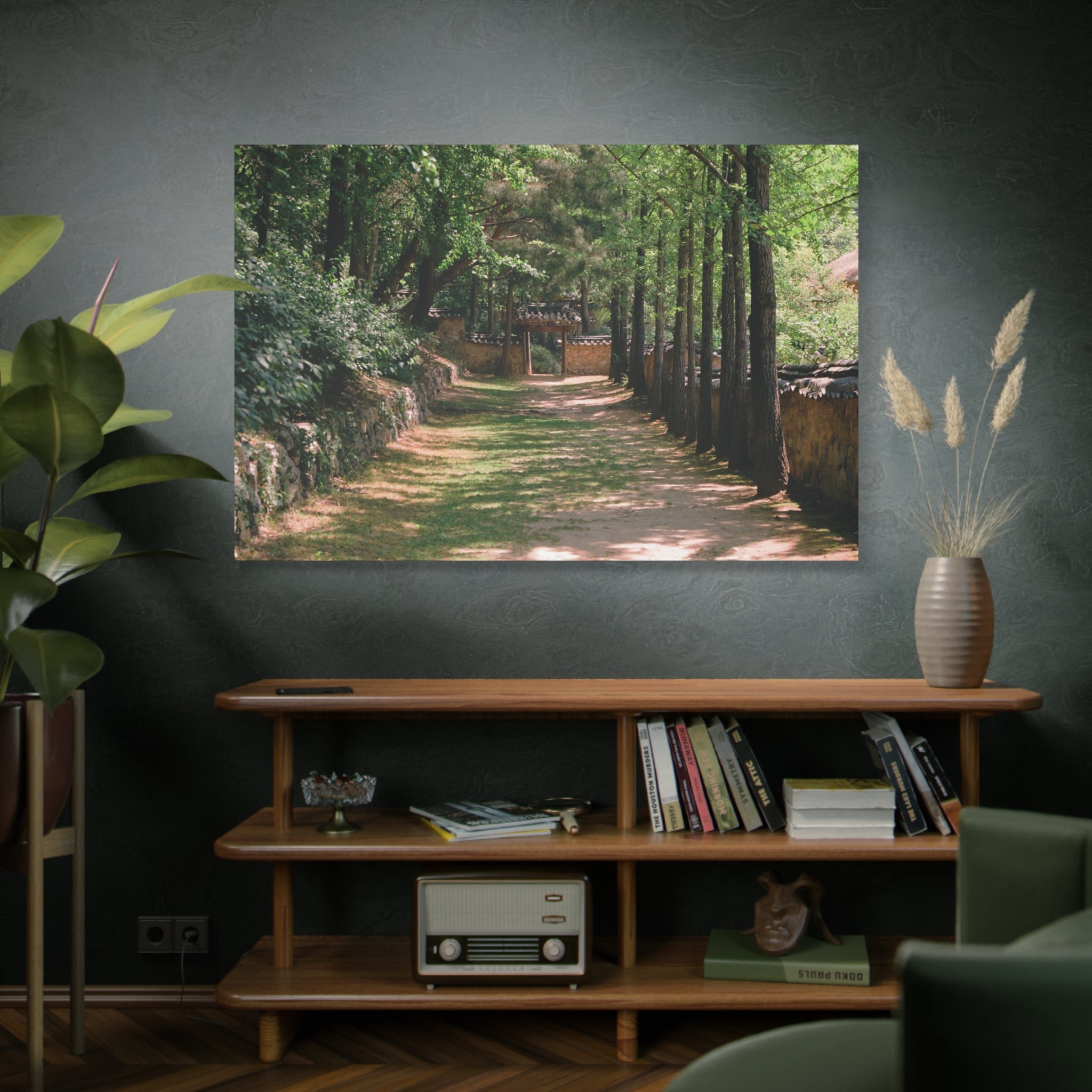 Korean Yongin Folk Village Hanok Lane Canvas Print