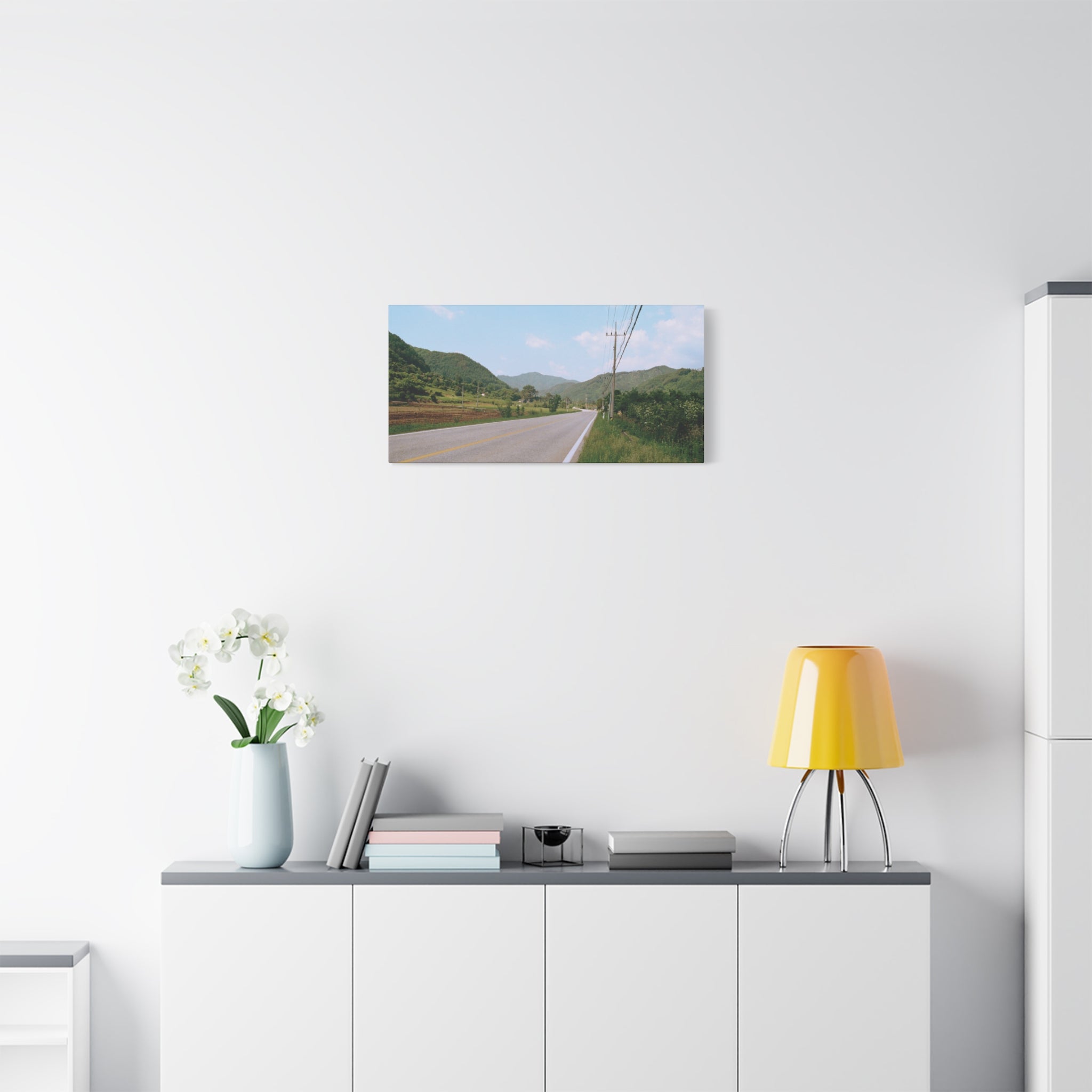 Summer Korean Wonju Country Road Canvas Print