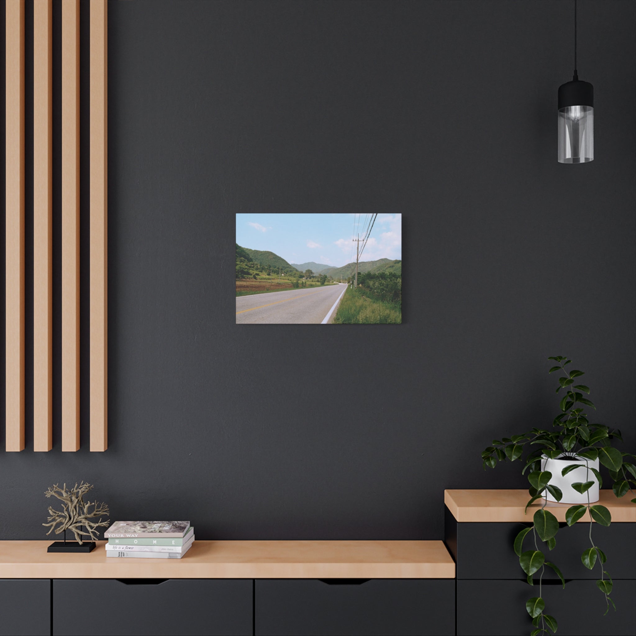 Summer Korean Wonju Country Road Canvas Print