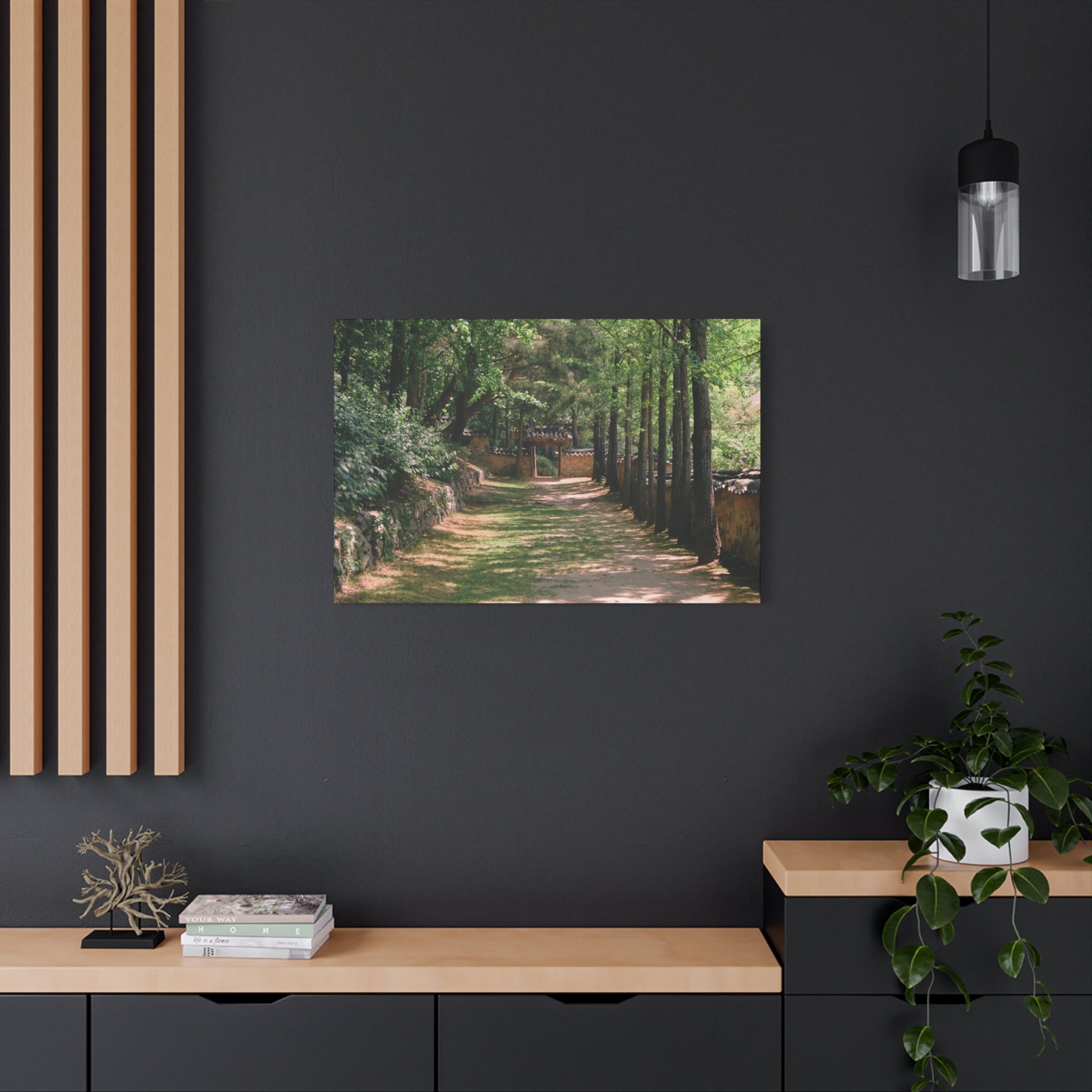 Korean Yongin Folk Village Hanok Lane Canvas Print