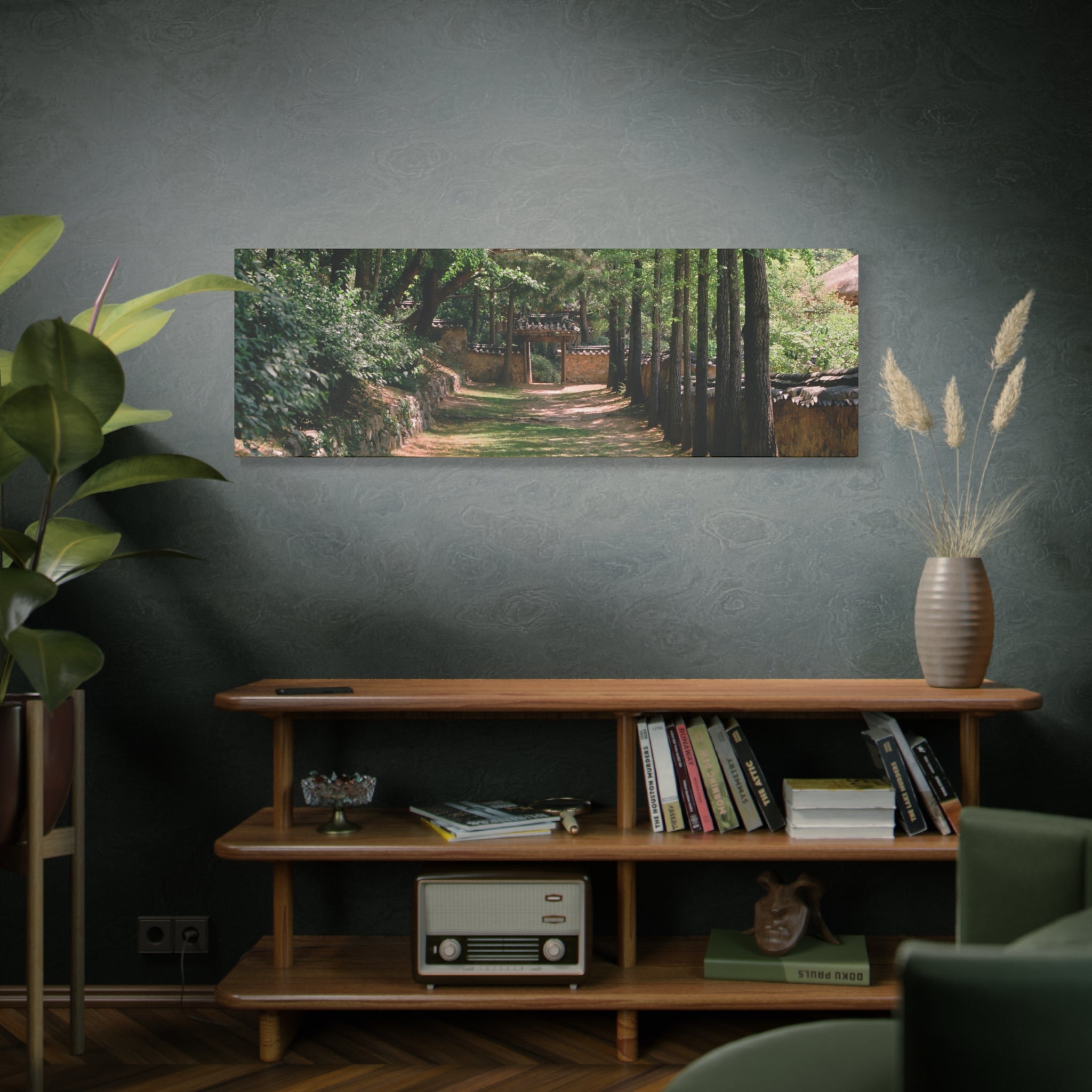 Korean Yongin Folk Village Hanok Lane Canvas Print