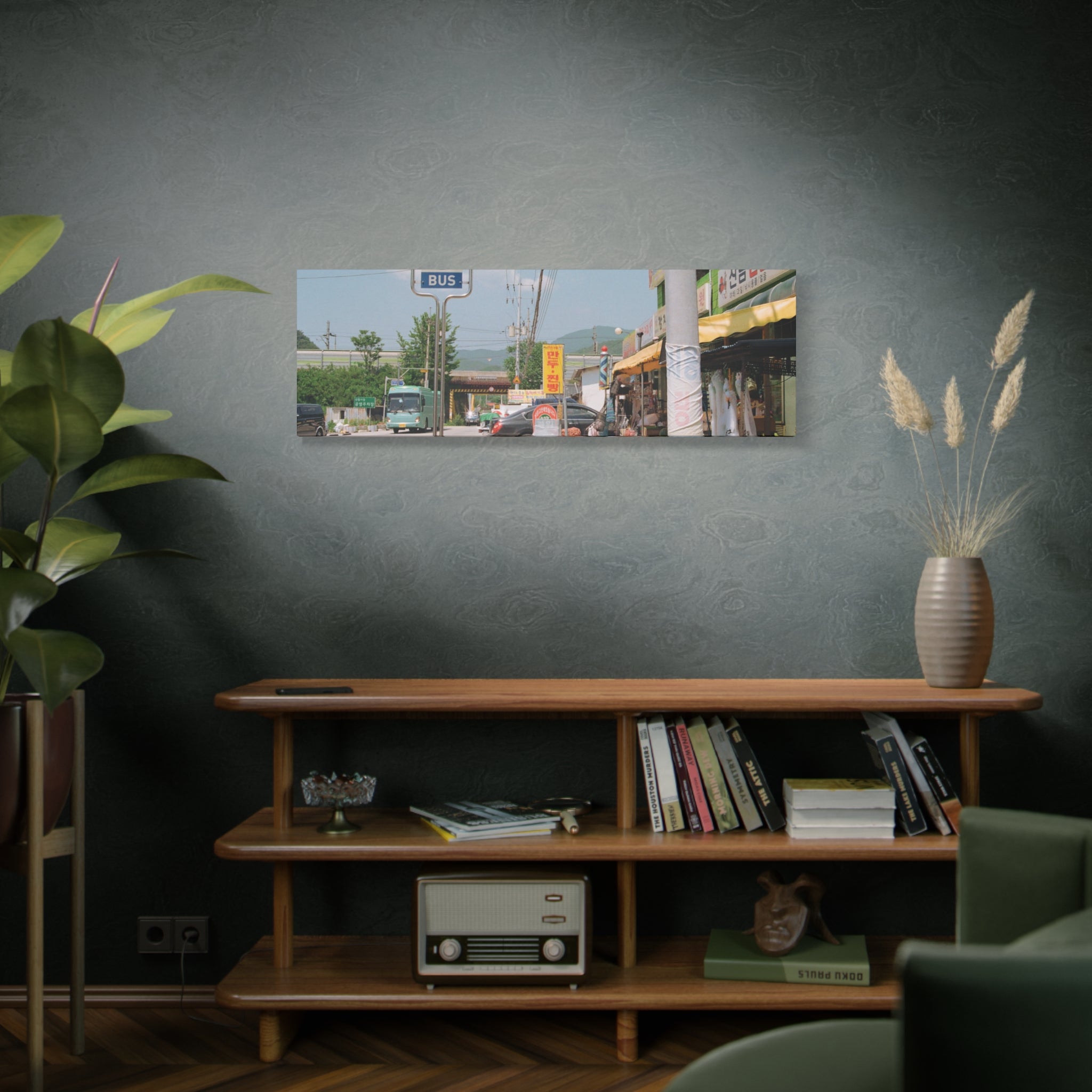 Korean Sinrim Rural Bus Stop Canvas Print