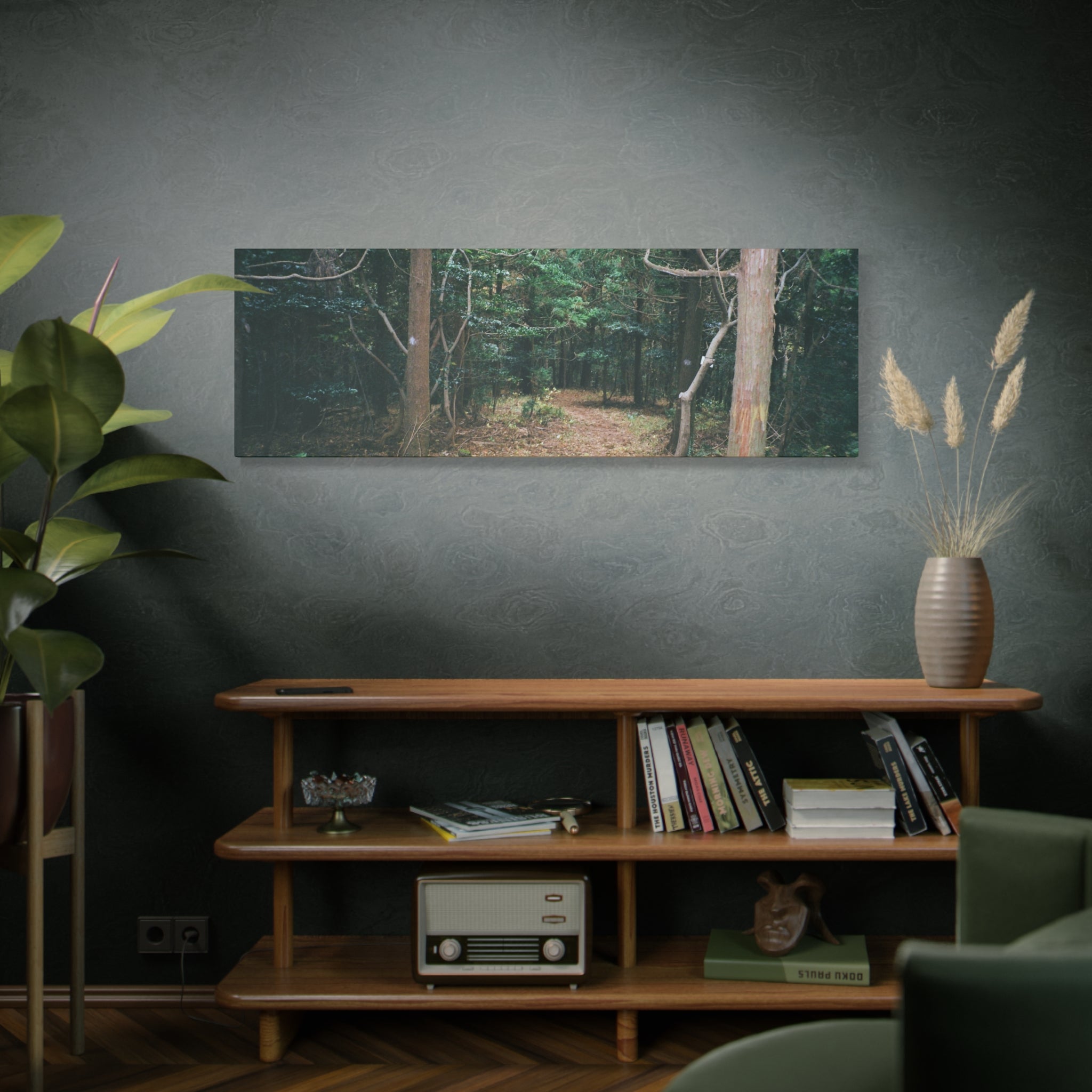 Jeju Winter Oreum Forest Canvas Print
