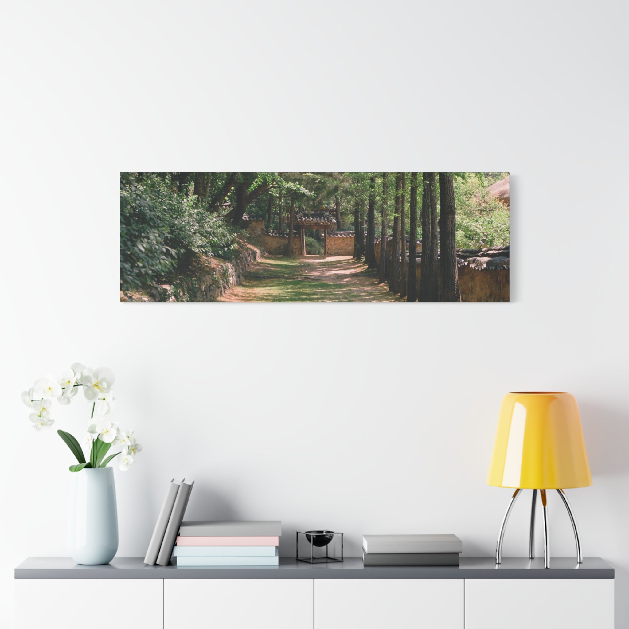 Korean Yongin Folk Village Hanok Lane Canvas Print
