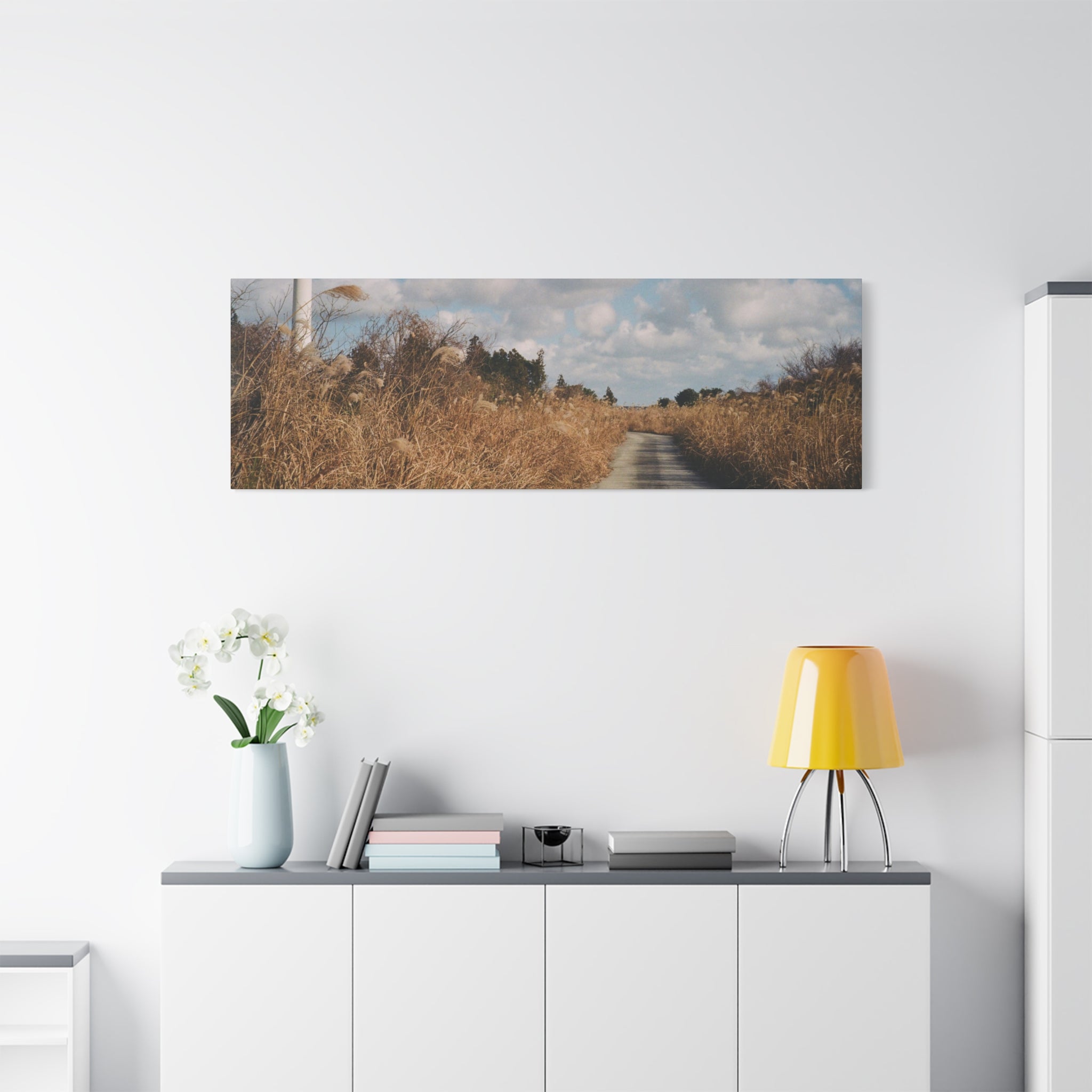Jeju Gotjawal Winter Silver Grass Canvas Print