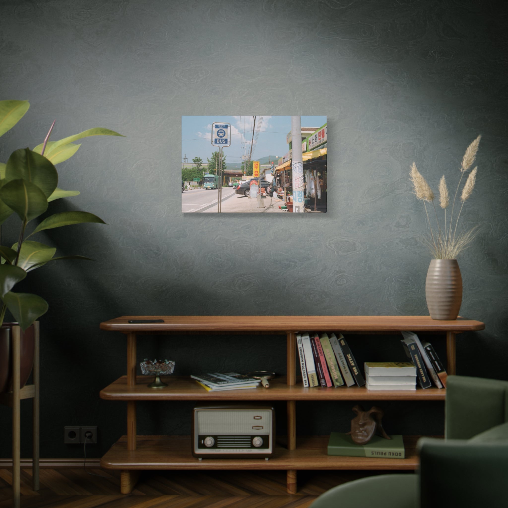 Korean Sinrim Rural Bus Stop Canvas Print