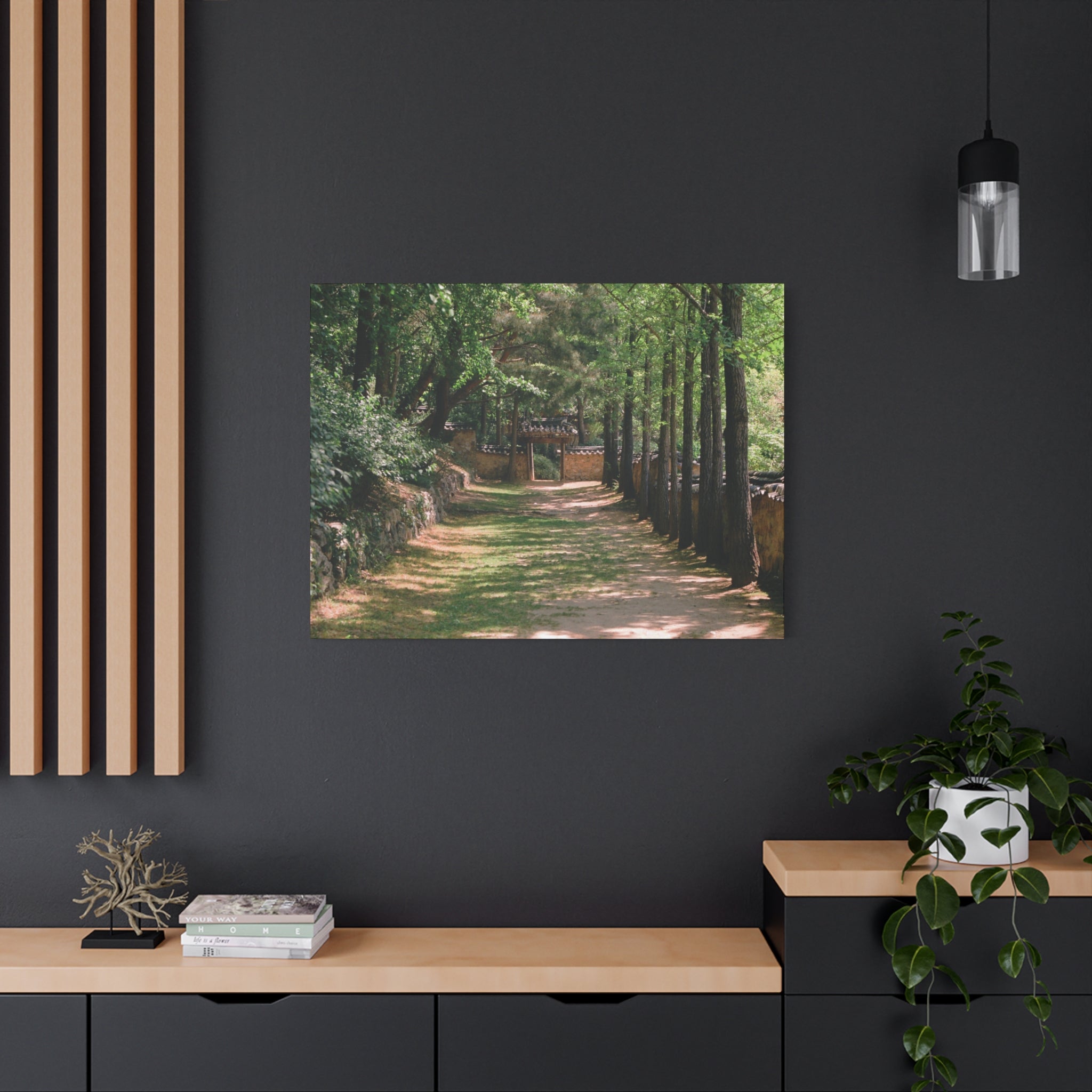 Korean Yongin Folk Village Hanok Lane Canvas Print