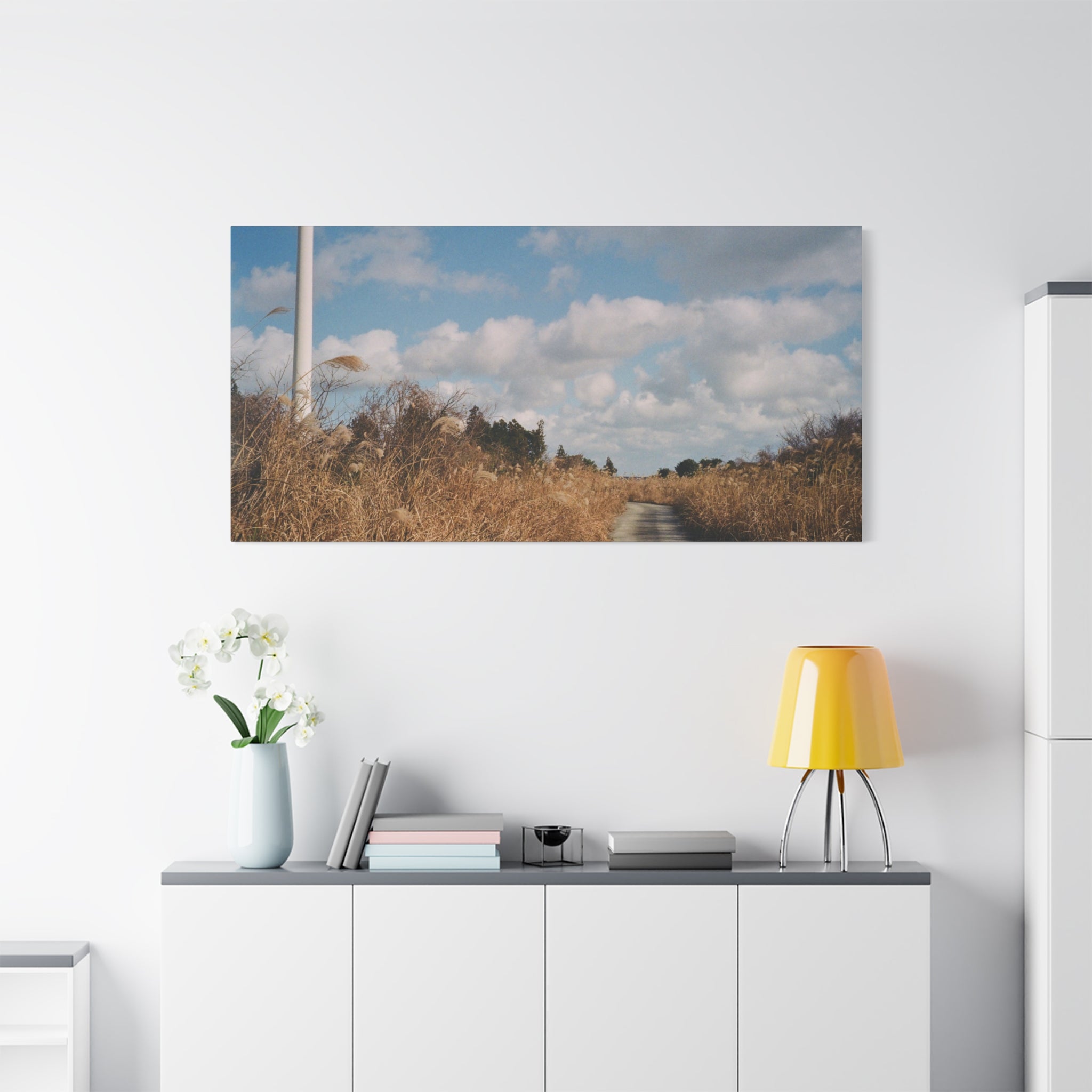 Jeju Gotjawal Winter Silver Grass Canvas Print