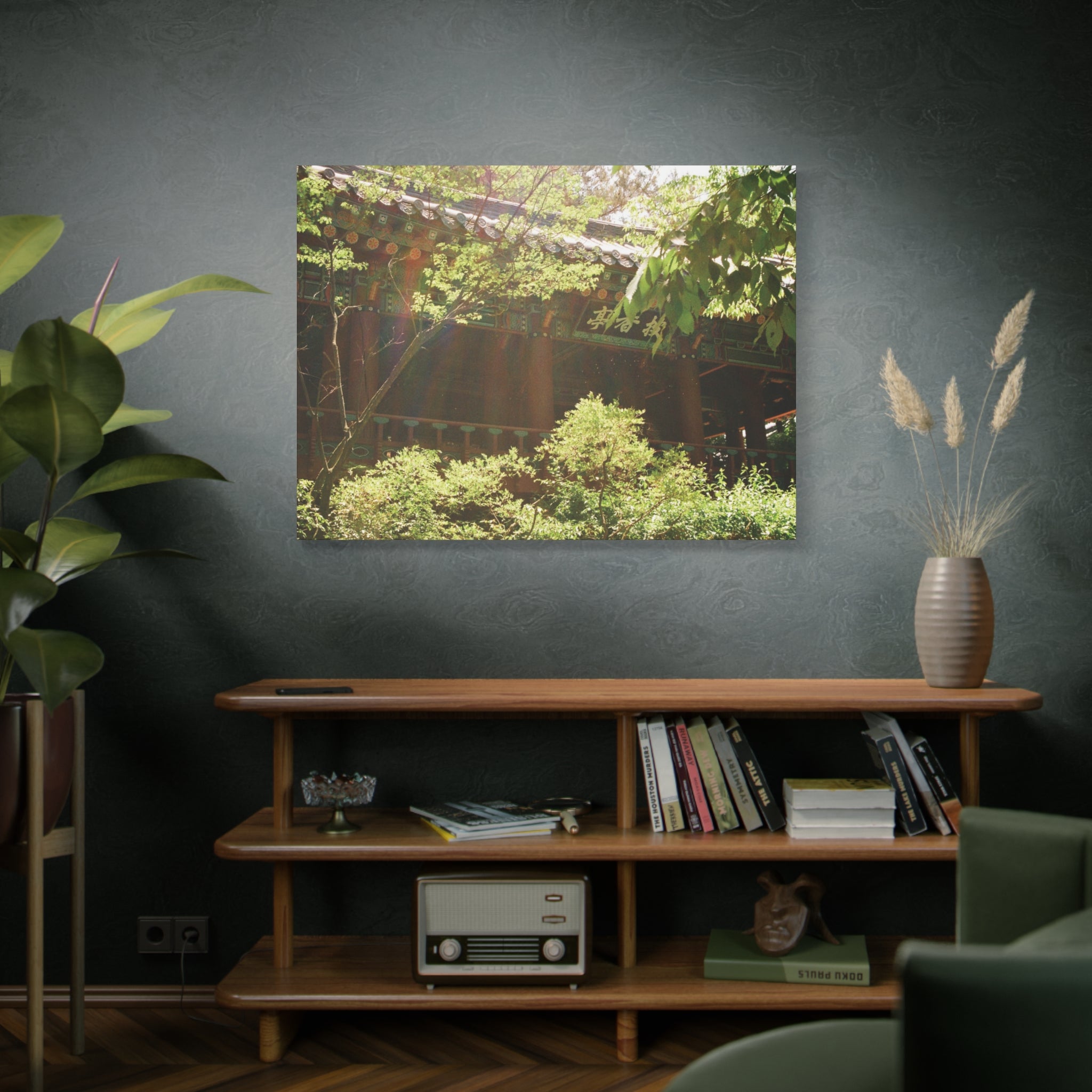 Korean Hanok Spring Sunshine Canvas Print