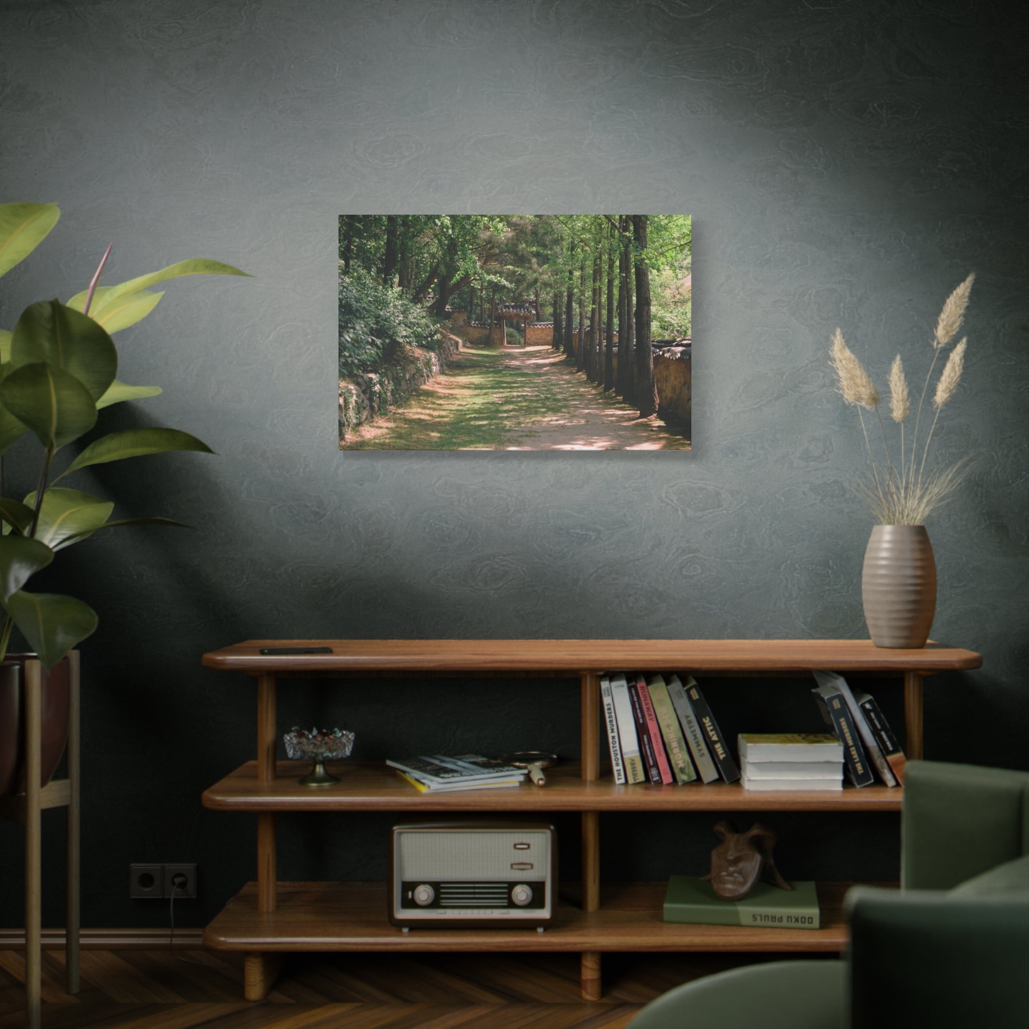 Korean Yongin Folk Village Hanok Lane Canvas Print