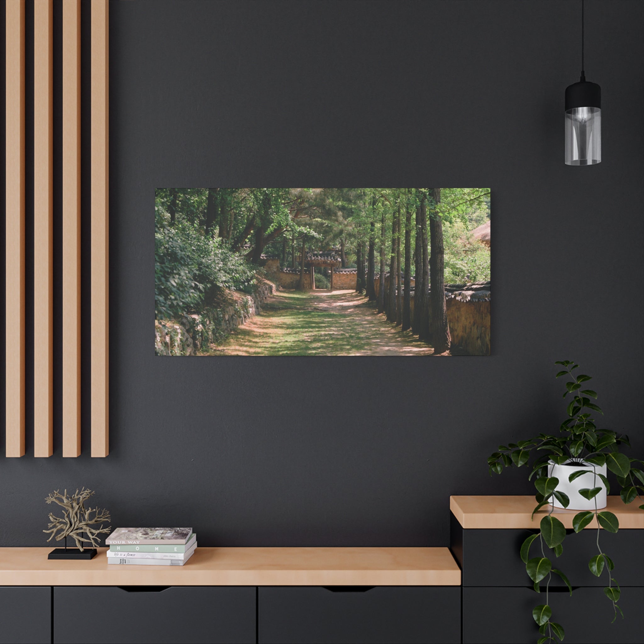 Korean Yongin Folk Village Hanok Lane Canvas Print