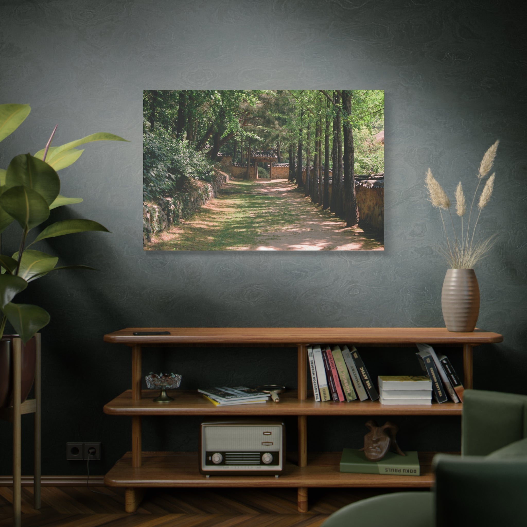 Korean Yongin Folk Village Hanok Lane Canvas Print