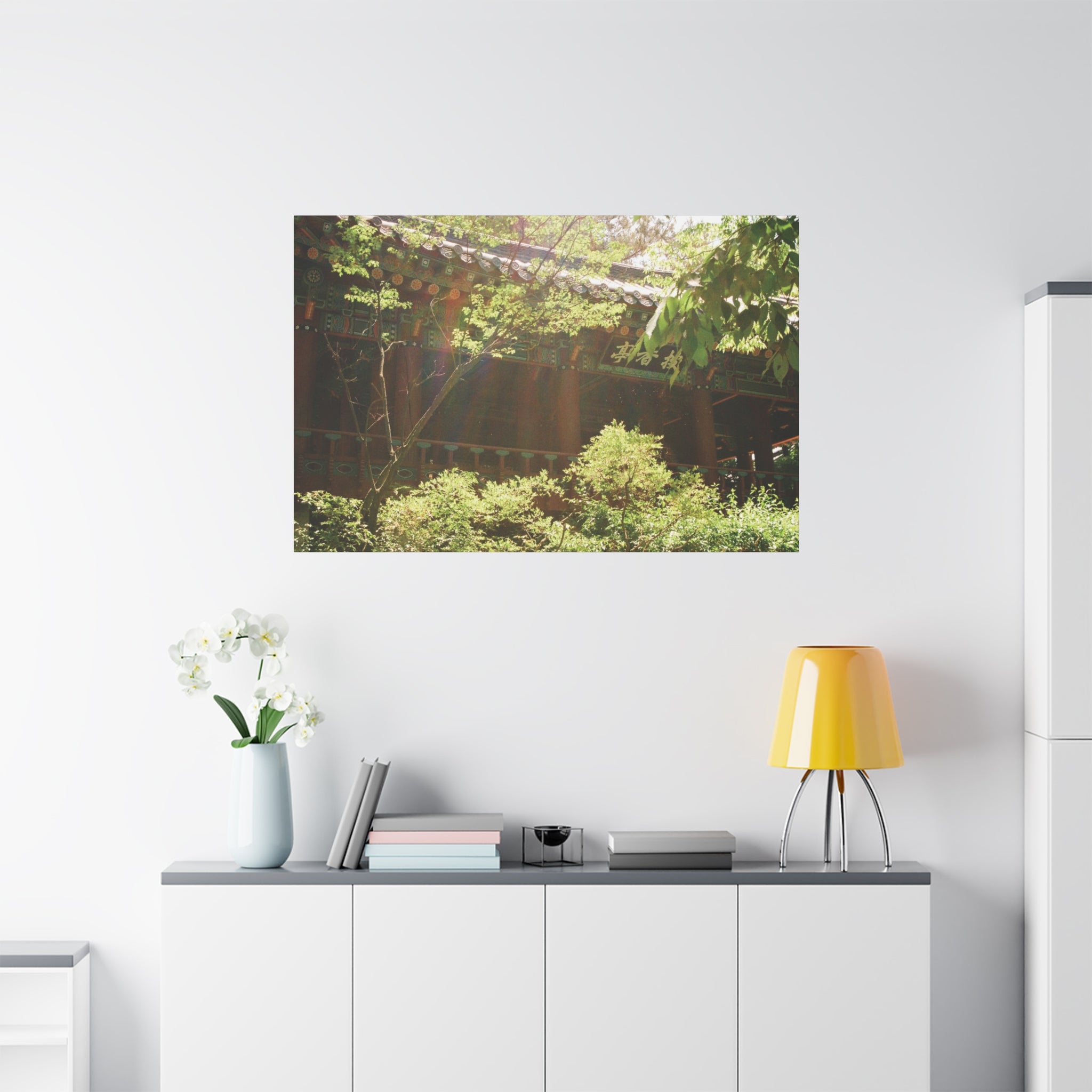 Korean Hanok Spring Sunshine Canvas Print