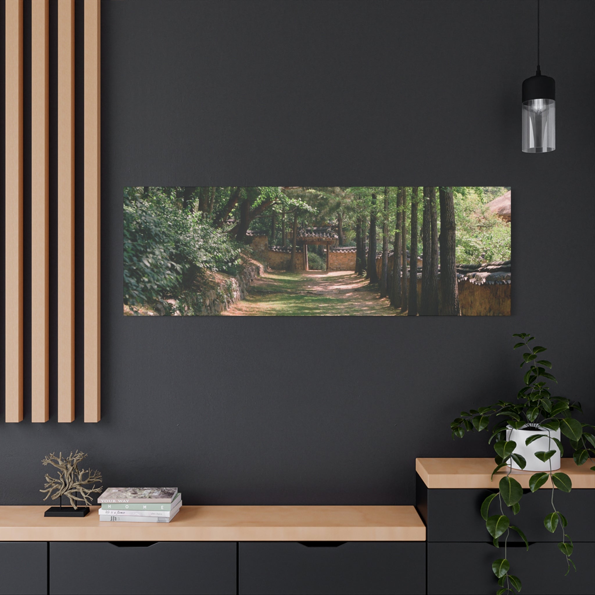 Korean Yongin Folk Village Hanok Lane Canvas Print