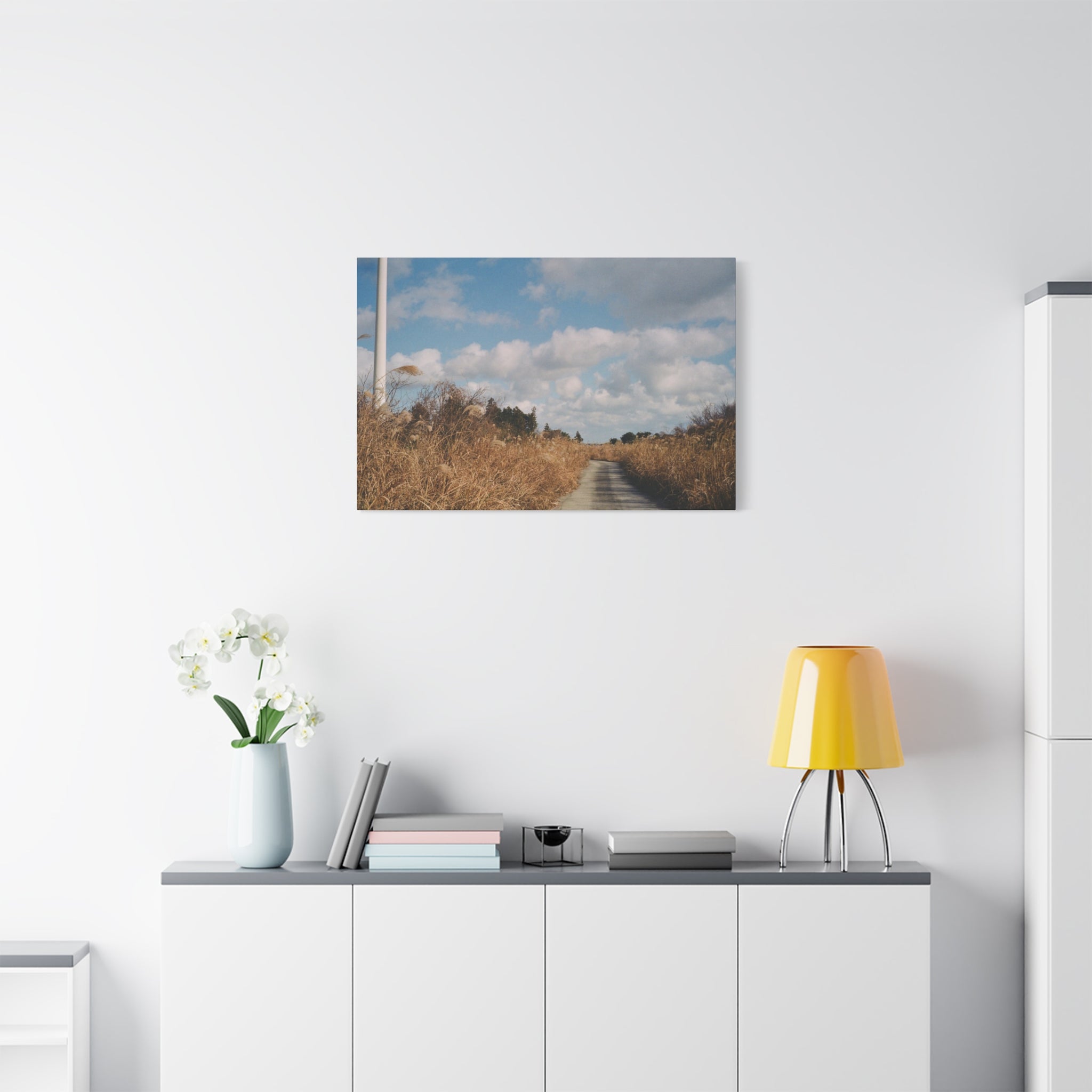Jeju Gotjawal Winter Silver Grass Canvas Print